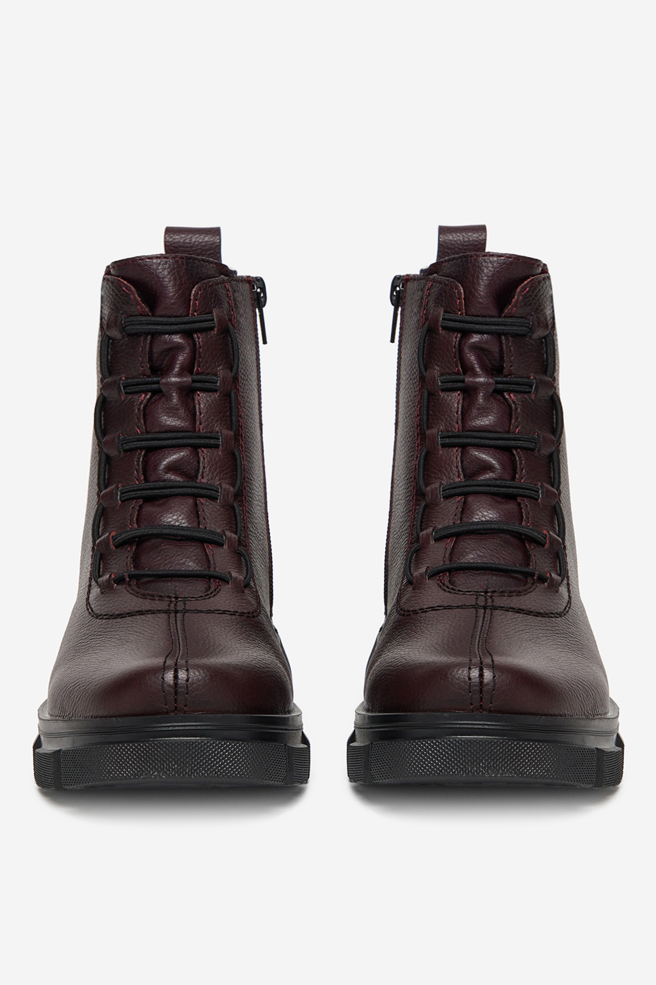 Šnurovacie topánky Bordó