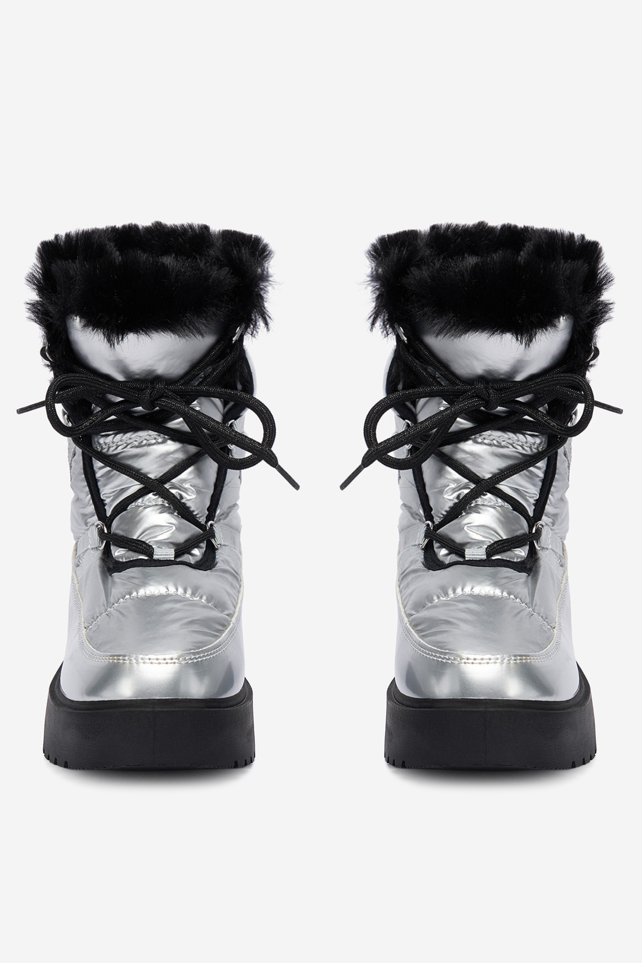 Kotníková obuv STŘÍBRNÁ