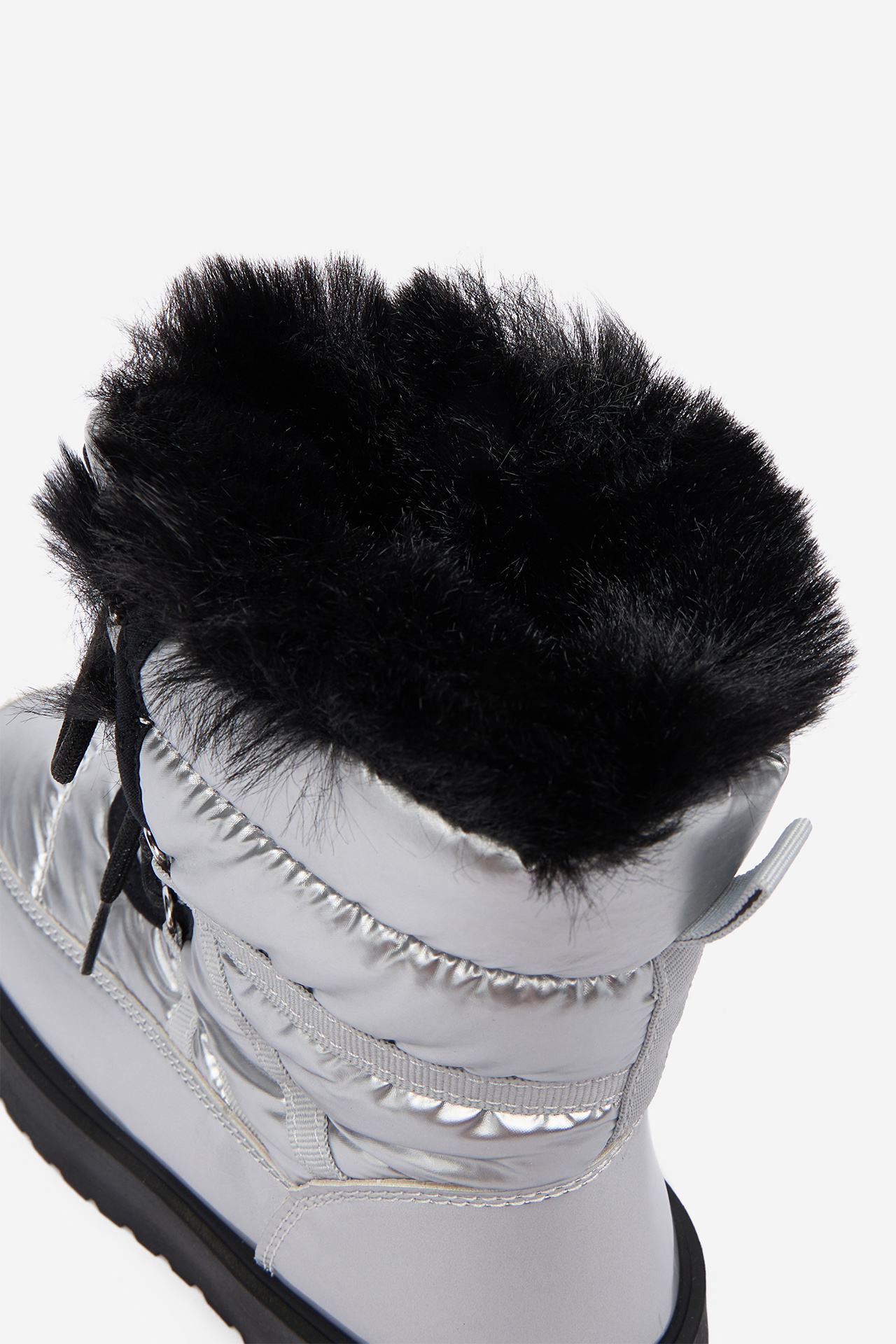 Kotníková obuv STŘÍBRNÁ