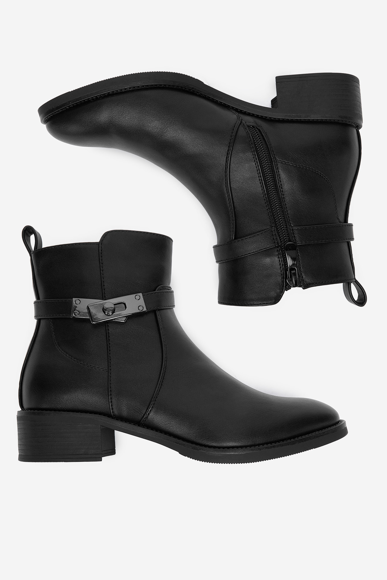 Kotníková obuv ČERNÁ