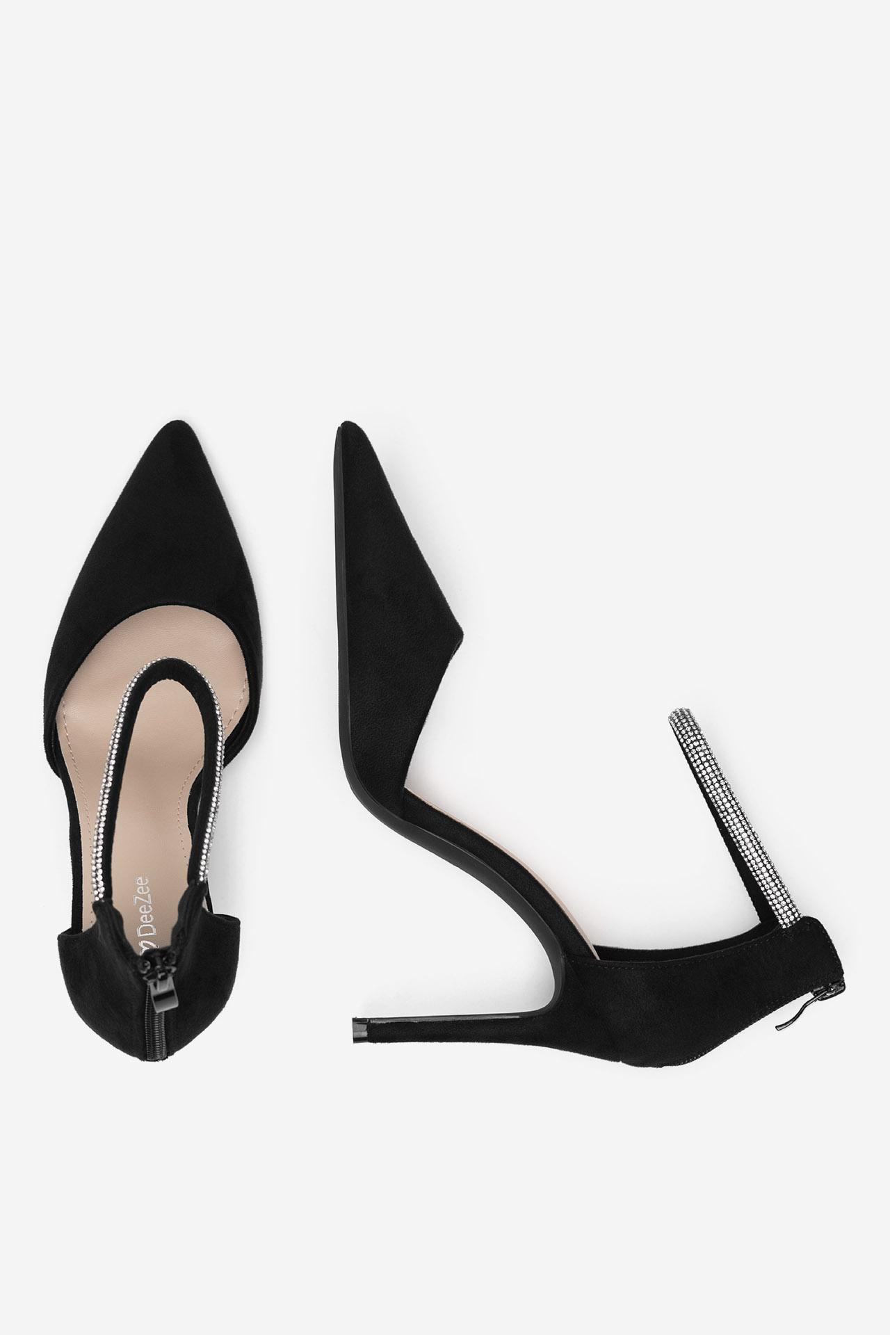 Čevlji z visoko peto Črna