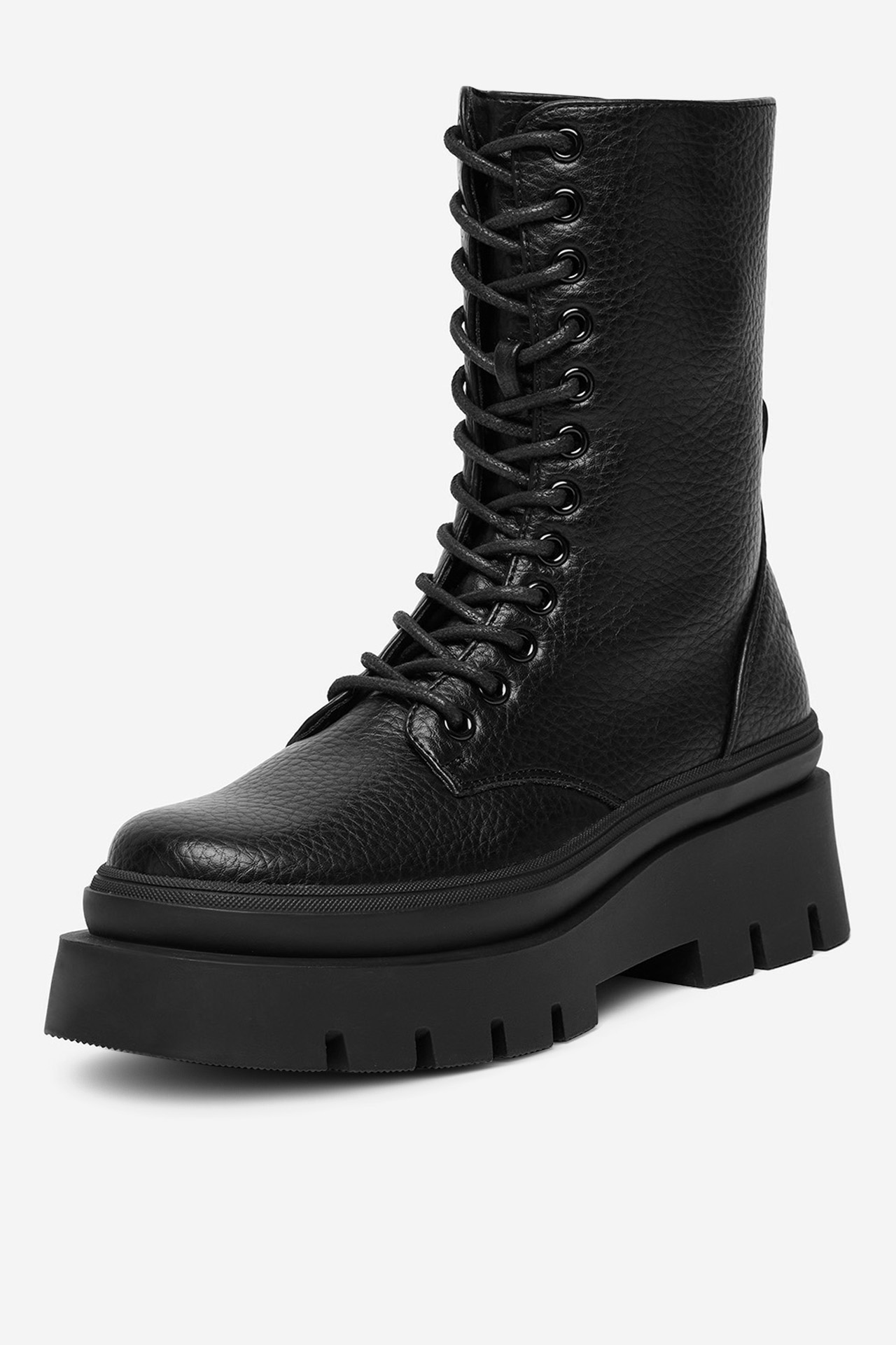 Gležnjarji z vezalkami Črna