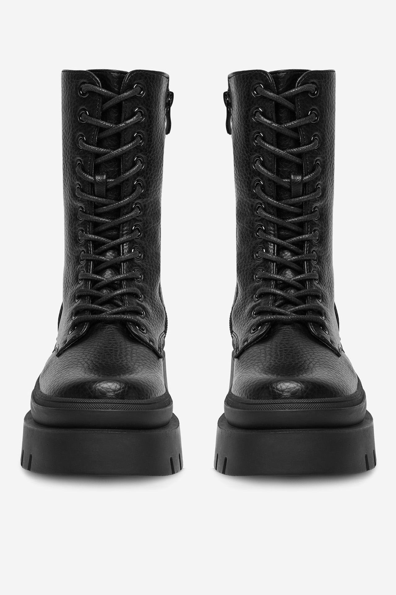 Gležnjarji z vezalkami Črna