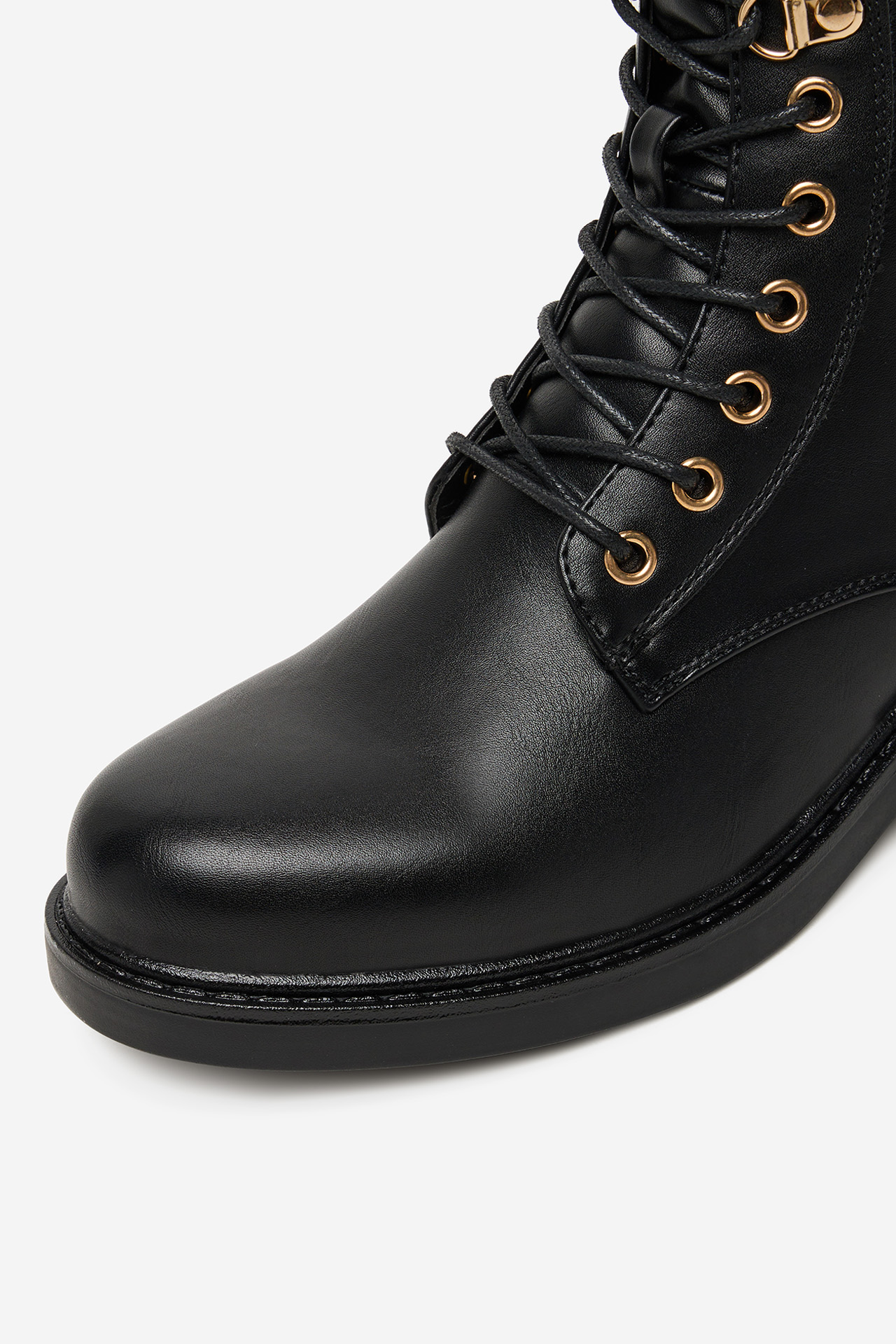 Gležnjarji z vezalkami Črna