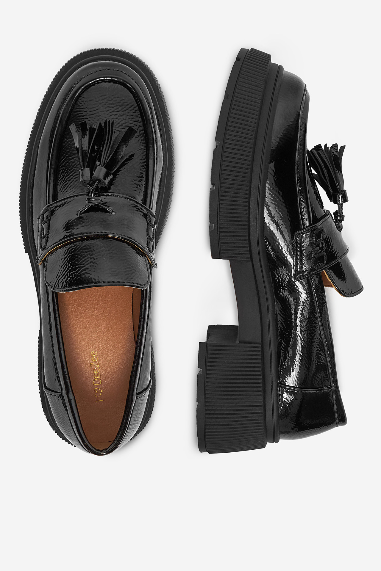Loaferice Crno