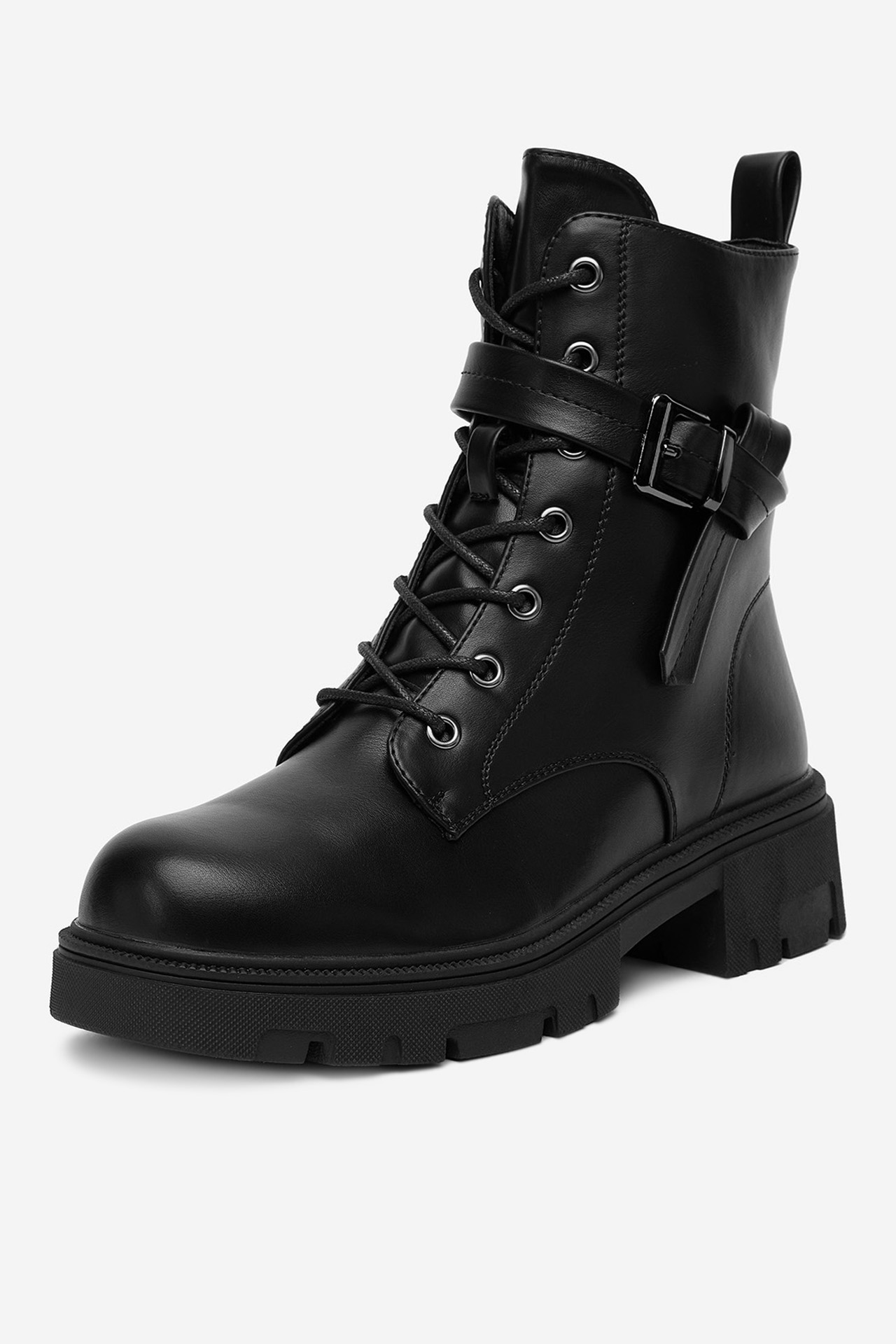 Gležnjarji z vezalkami Črna