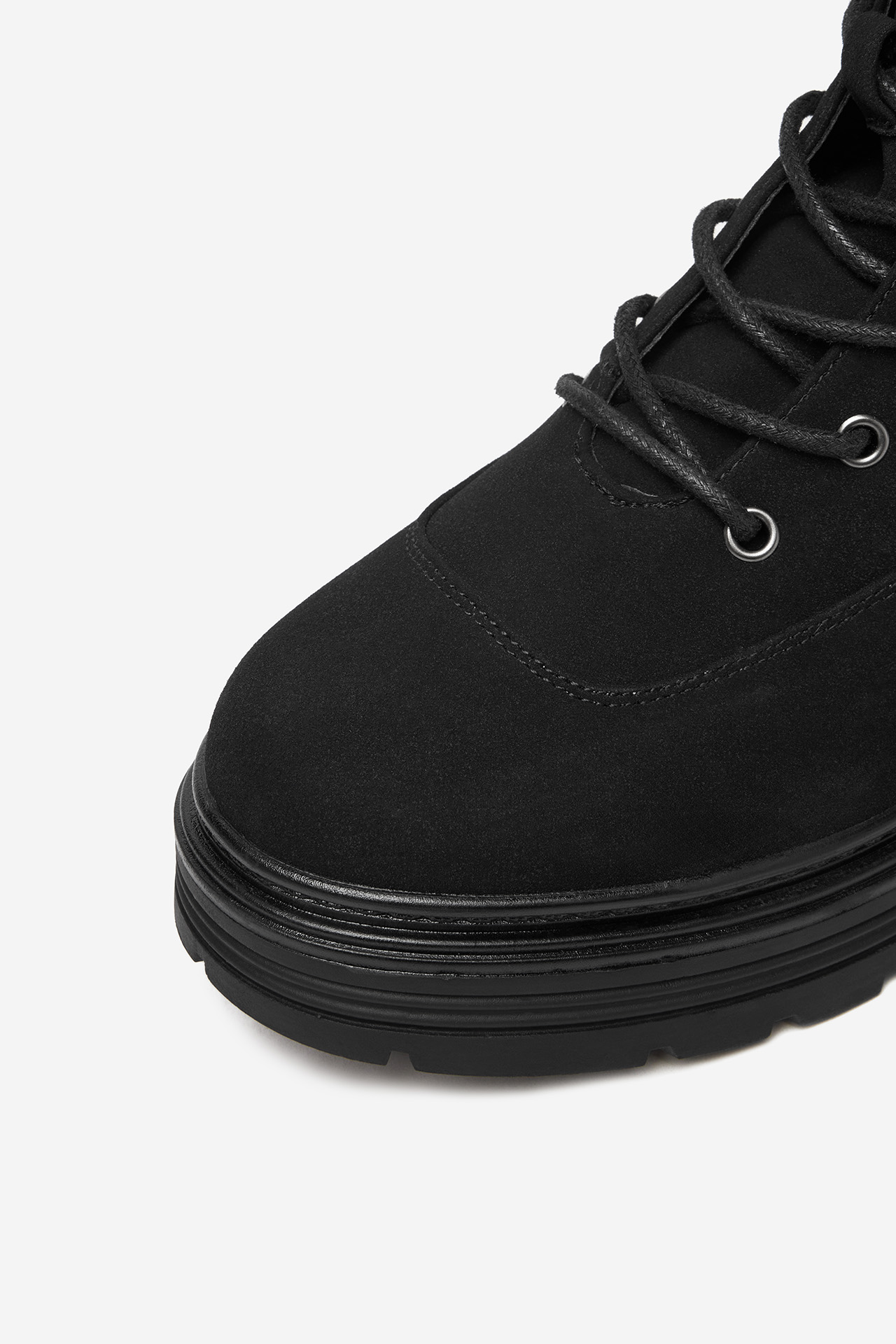 Gležnjarji z vezalkami Črna