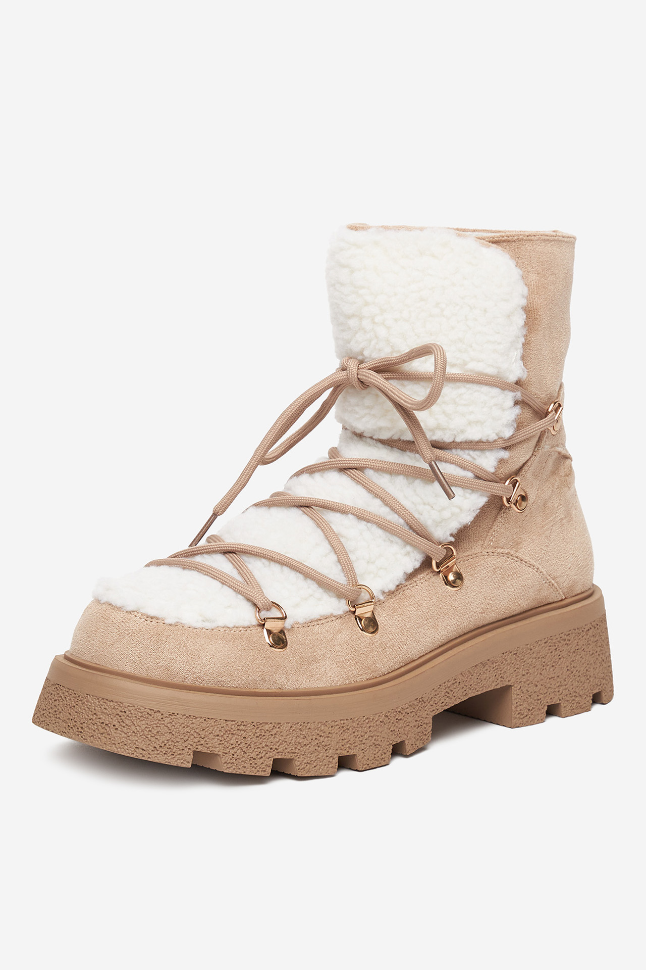 Kotníková obuv BÉŽOVÁ