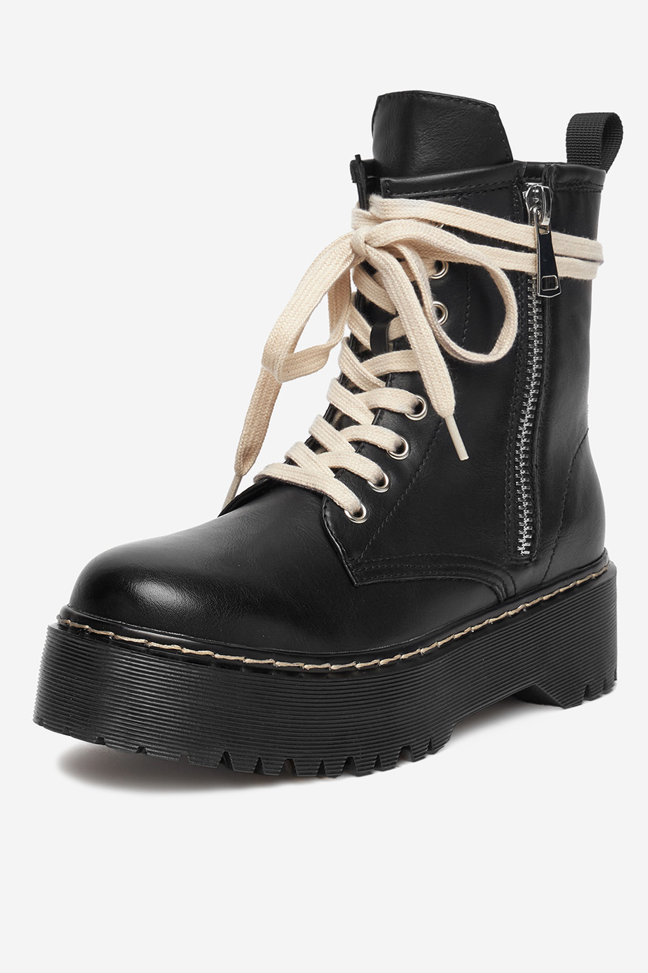 Gležnjarji z vezalkami Črna