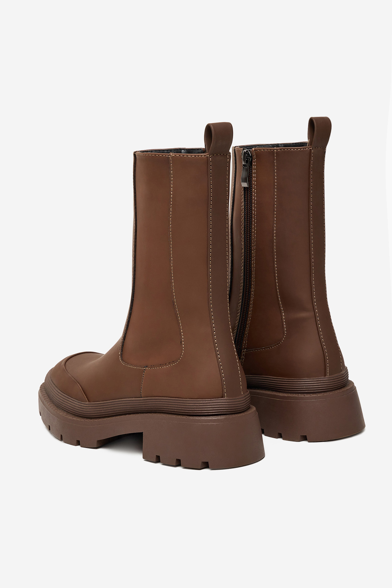 Kotníková obuv TMAVĚ HNĚDÁ