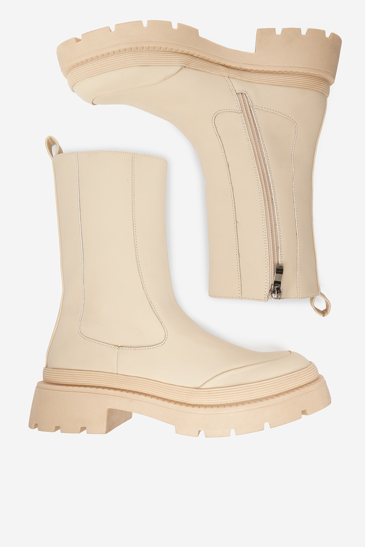 Kotníková obuv SVĚTLE BÉŽOVÁ