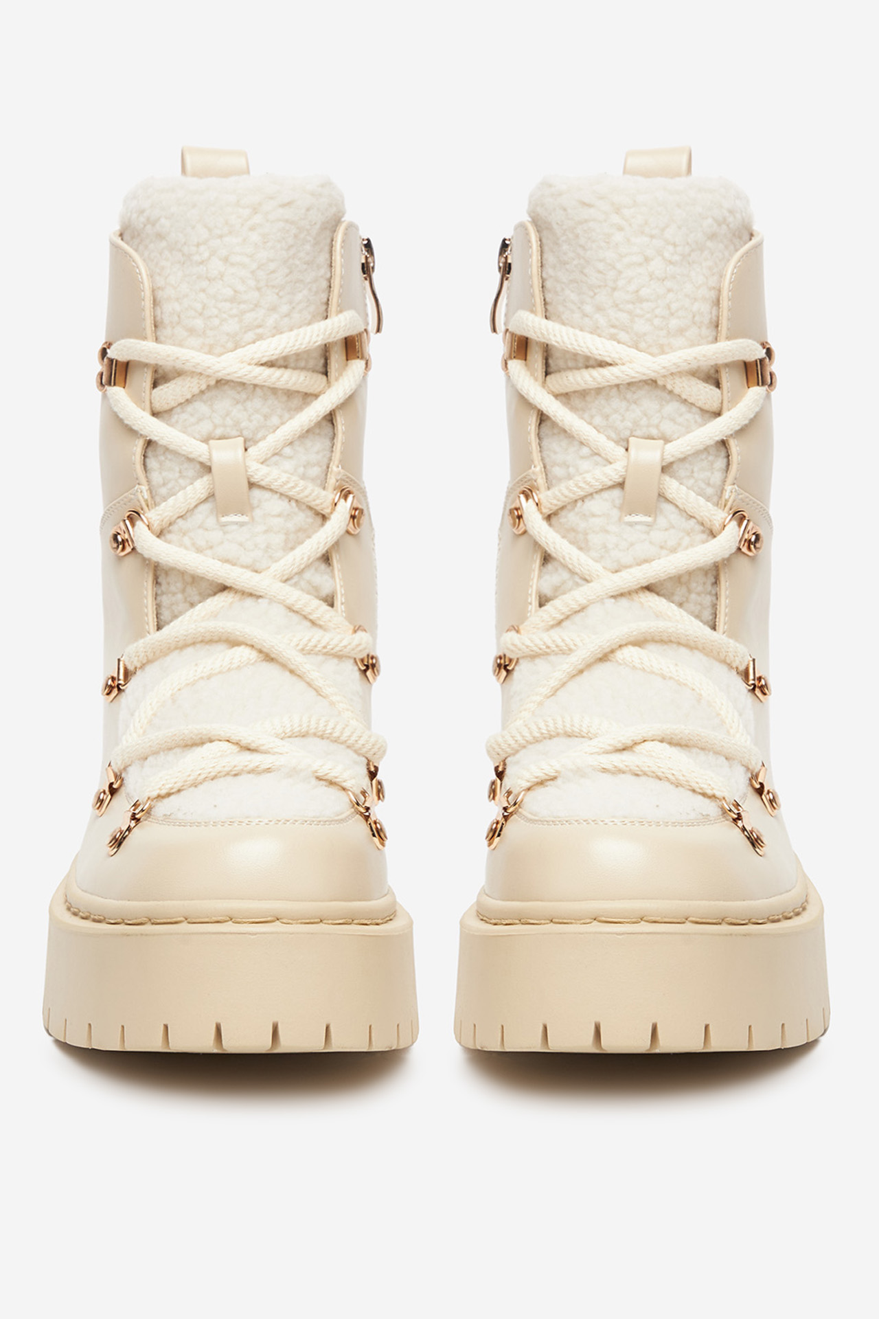 Kotníková obuv BÉŽOVÁ