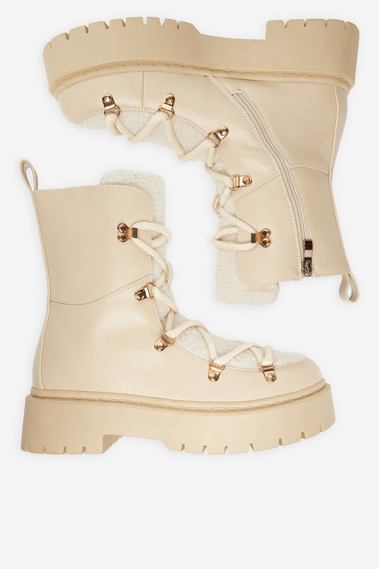 Kotníková obuv BÉŽOVÁ