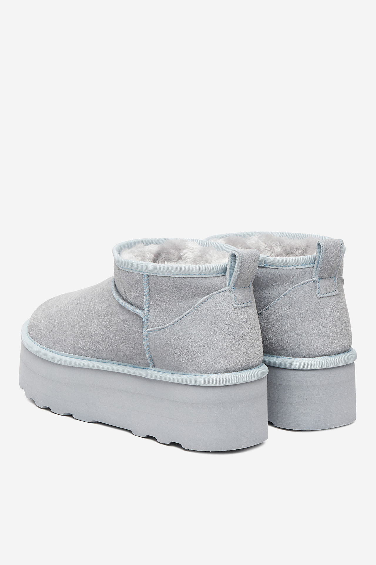 Kotníková obuv SVĚTLE MODRÁ