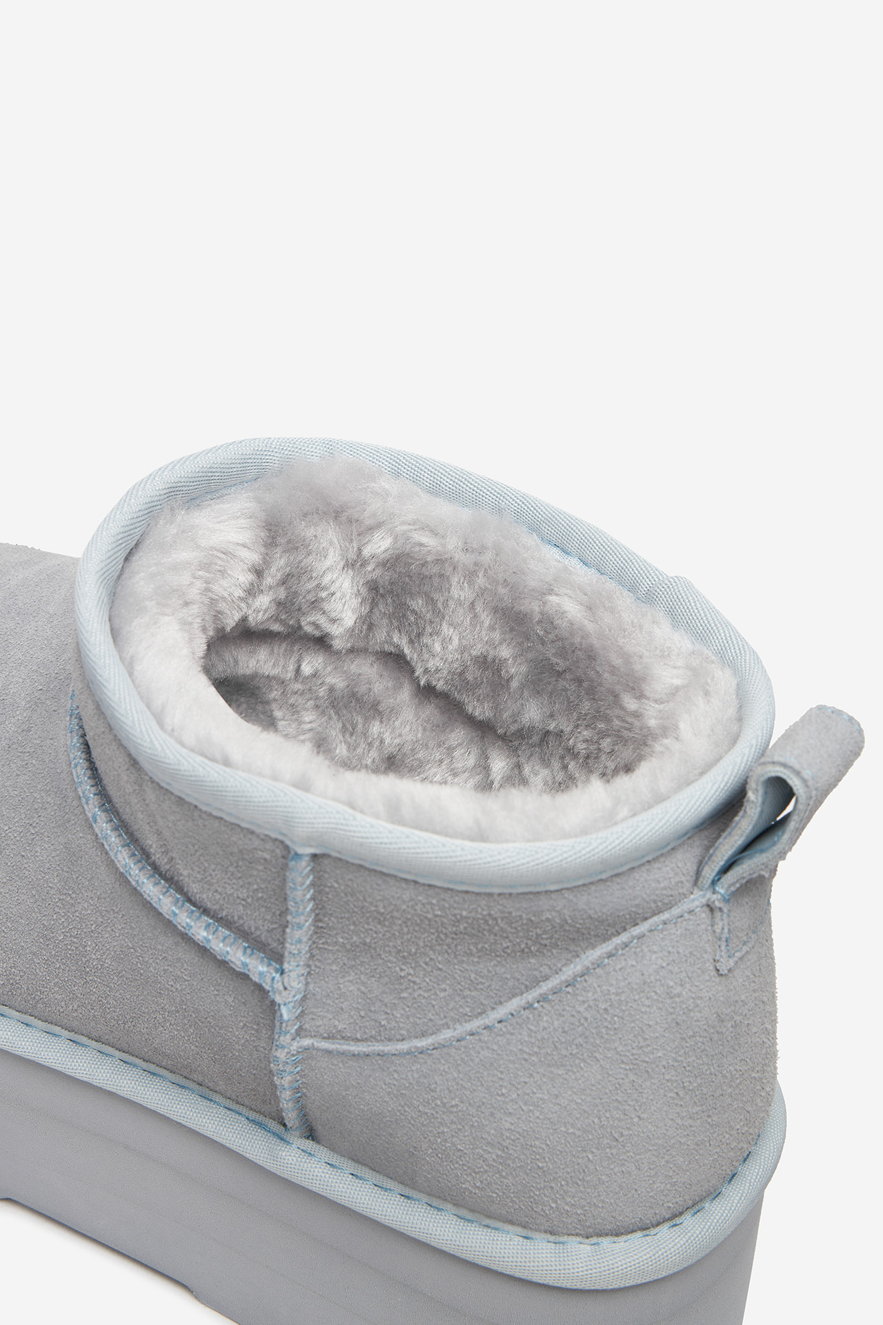 Kotníková obuv SVĚTLE MODRÁ