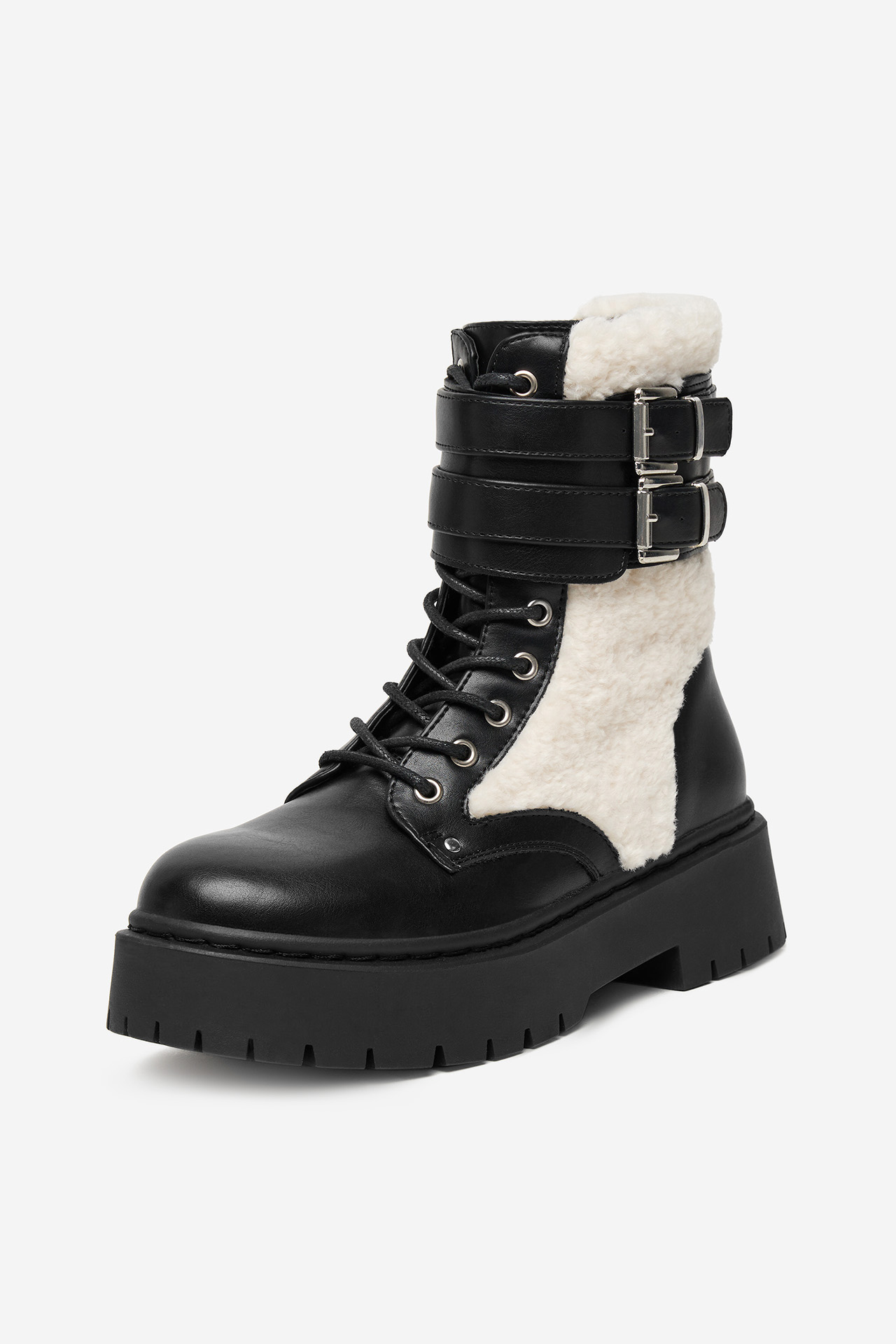 Gležnjarji z vezalkami Črna