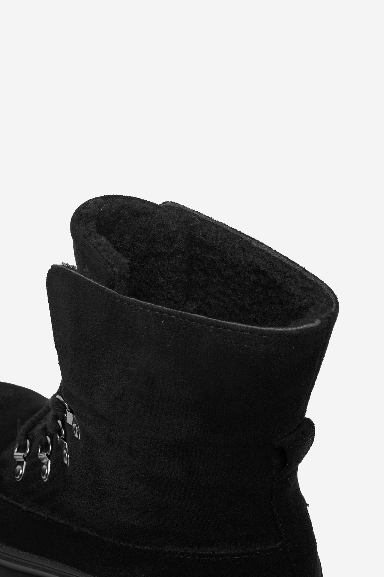 Gležnjarji z vezalkami Črna