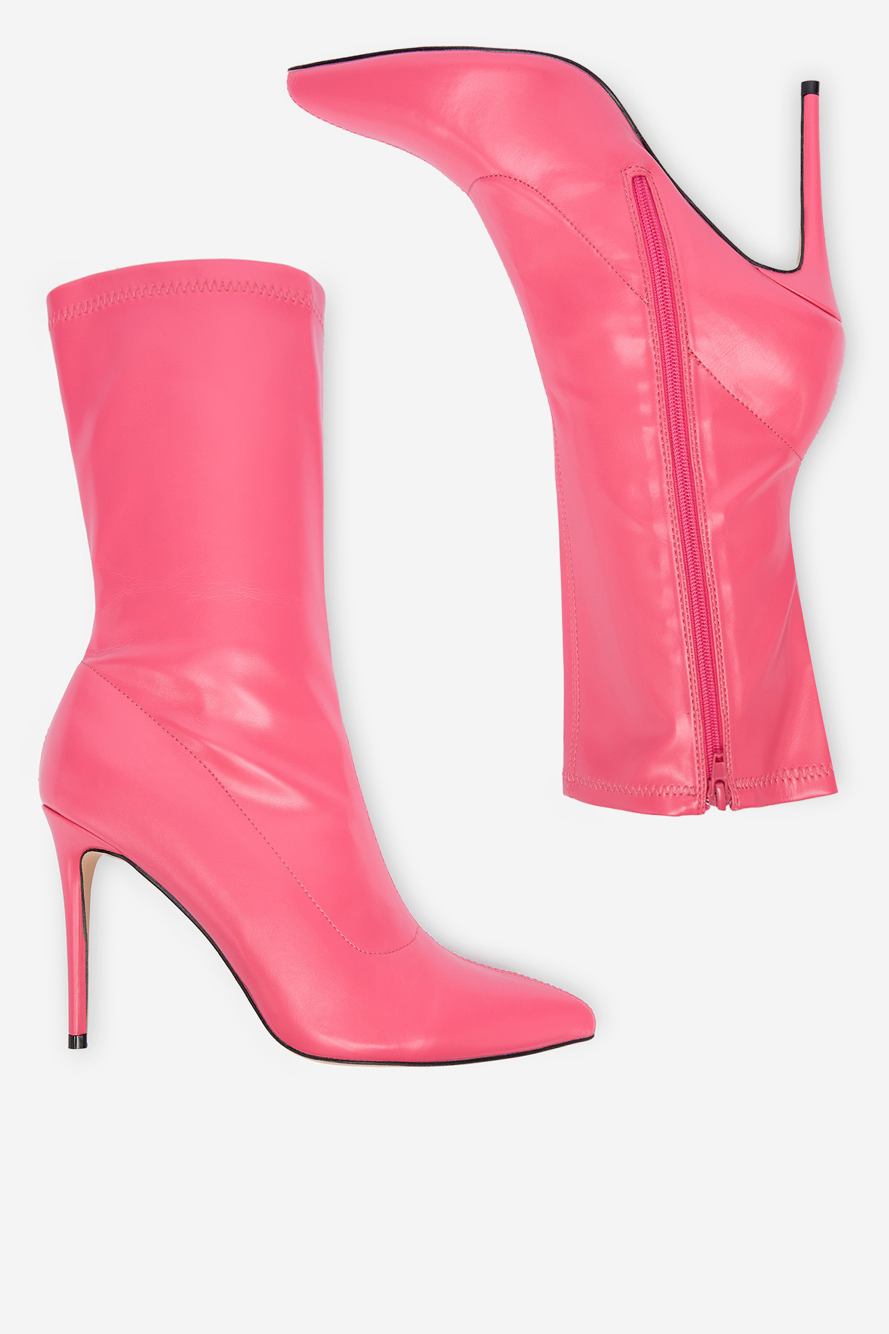 Kotníková obuv TMAVĚ RŮŽOVÁ