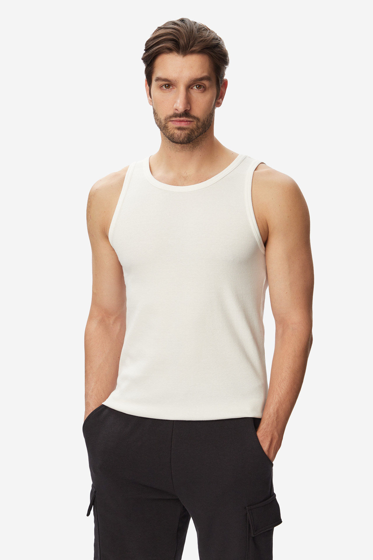 T-shirt Sprandi SS25TSLEM301KS Biały