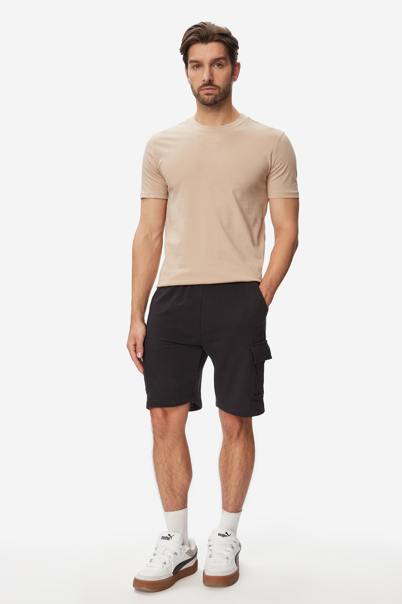T-shirt Sprandi SS25TSM300KS Beżowy