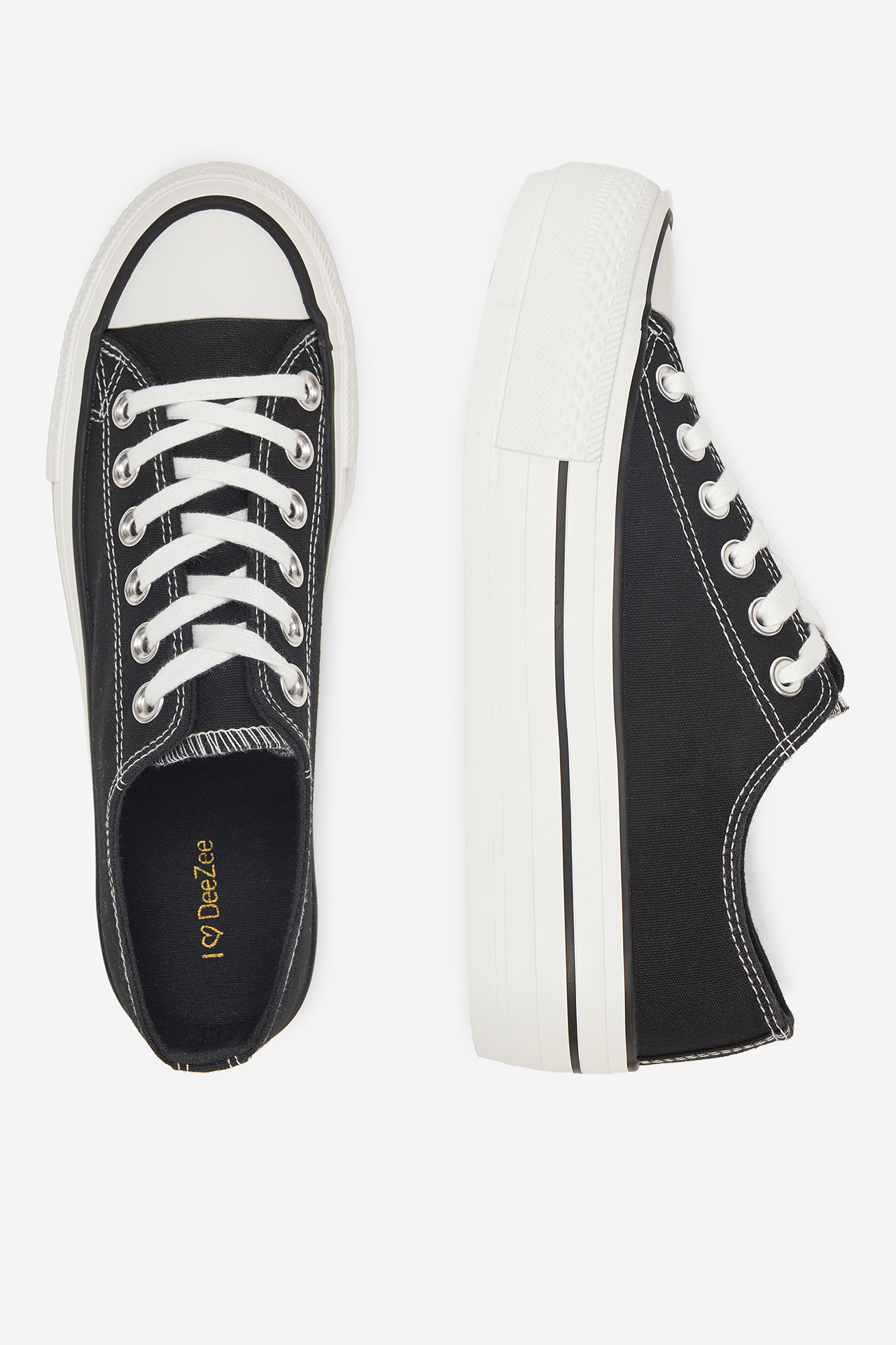 Platnene superge Črna