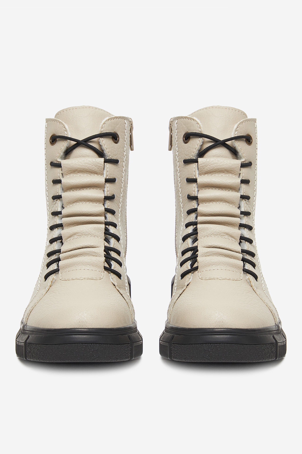 Kotníková obuv Světle béžová