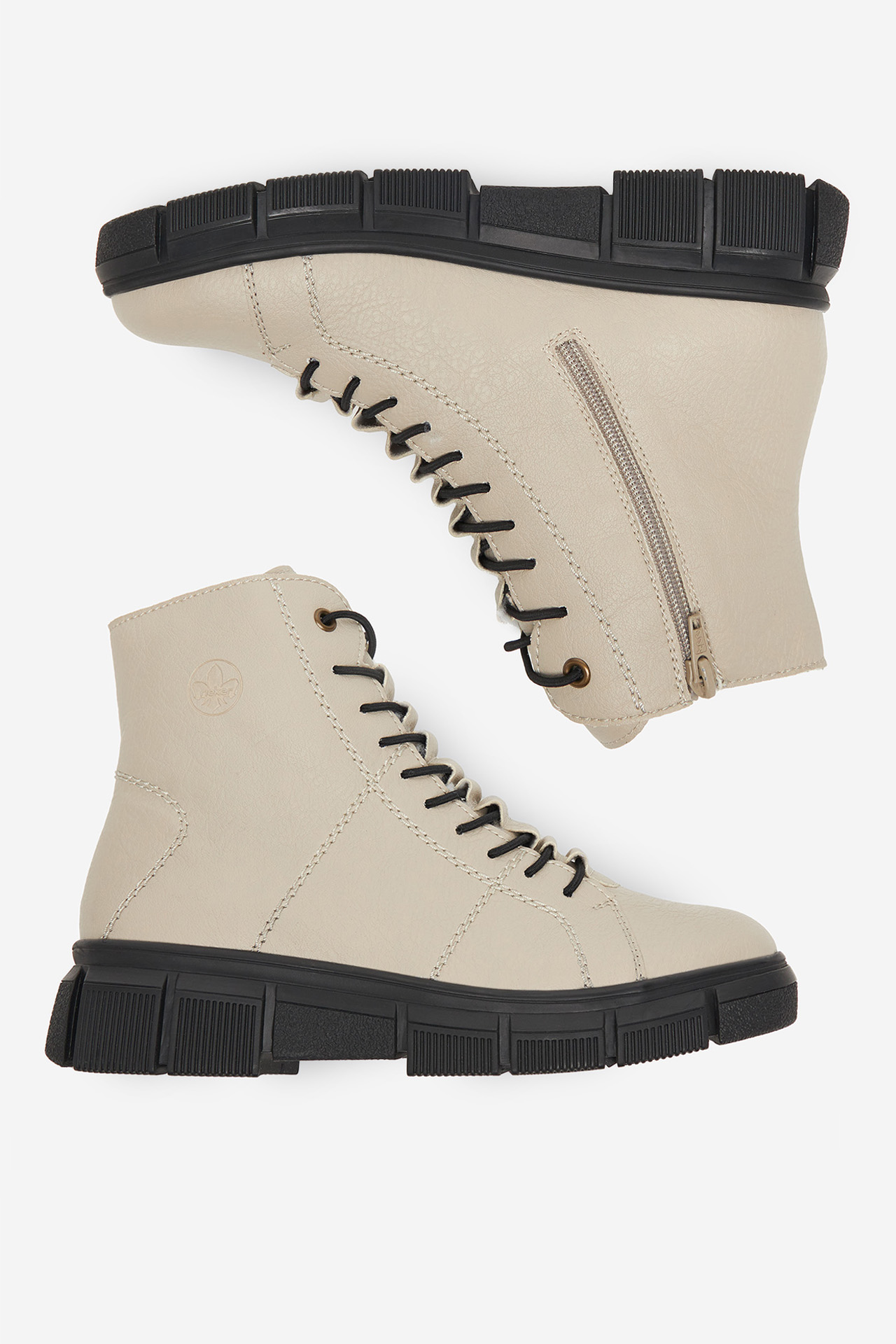 Kotníková obuv Světle béžová