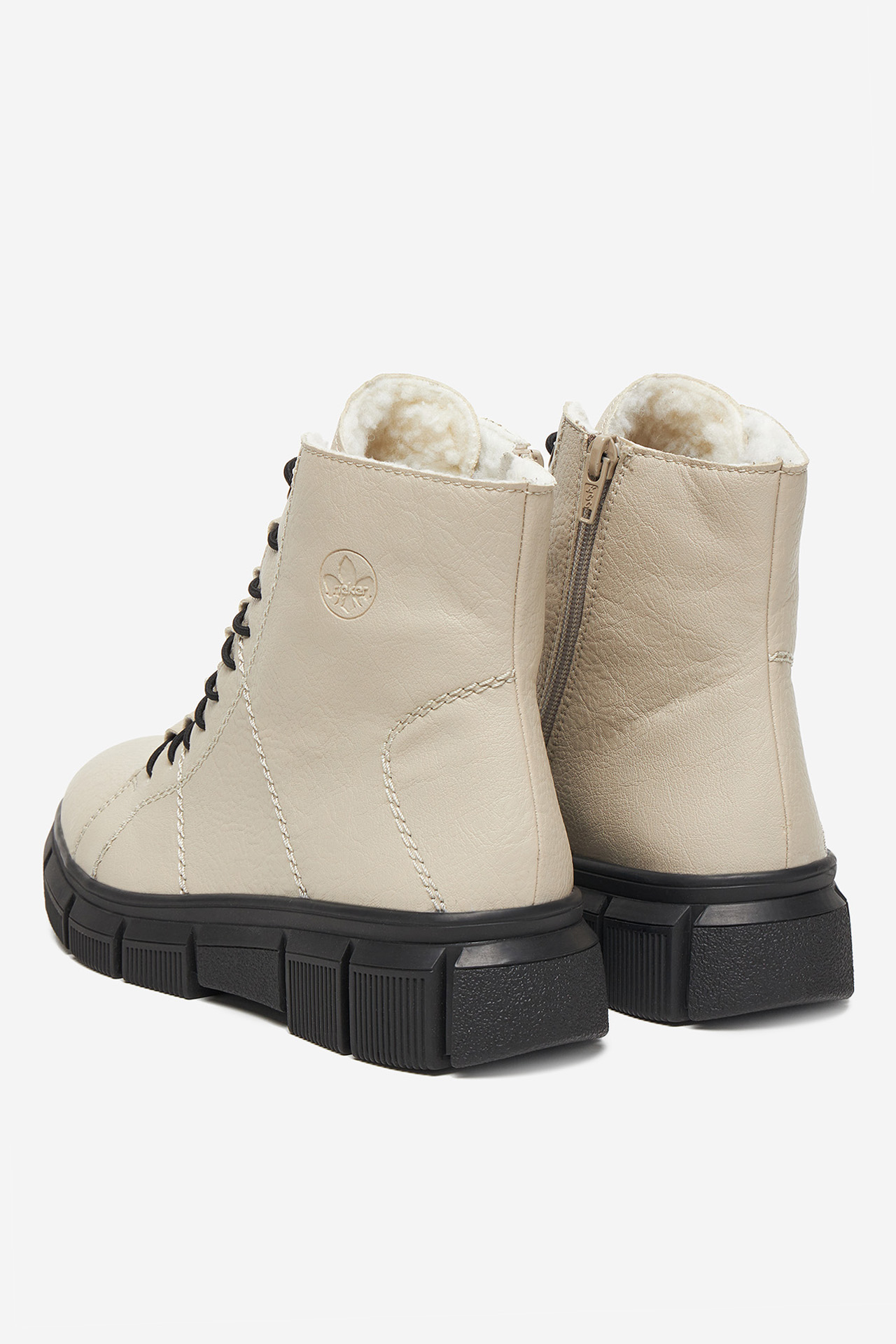 Kotníková obuv Světle béžová