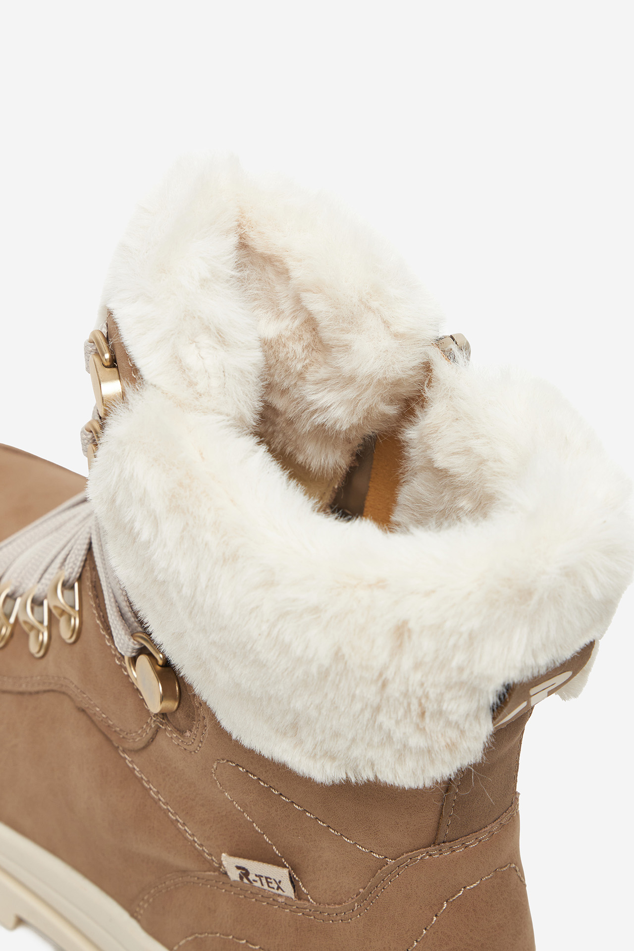 Gležnjače s vezicama Bež