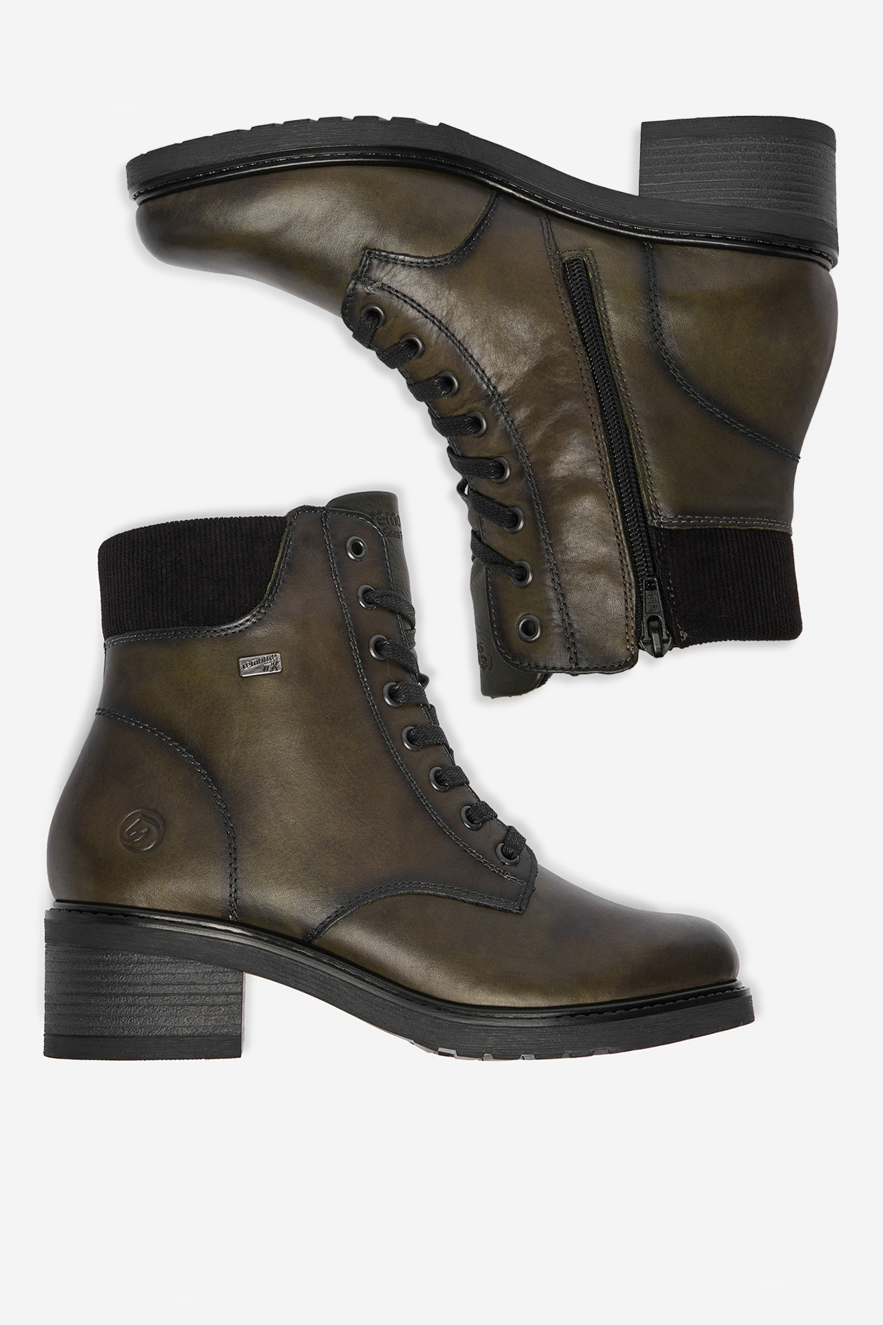 Kotníková obuv Tmavozelená