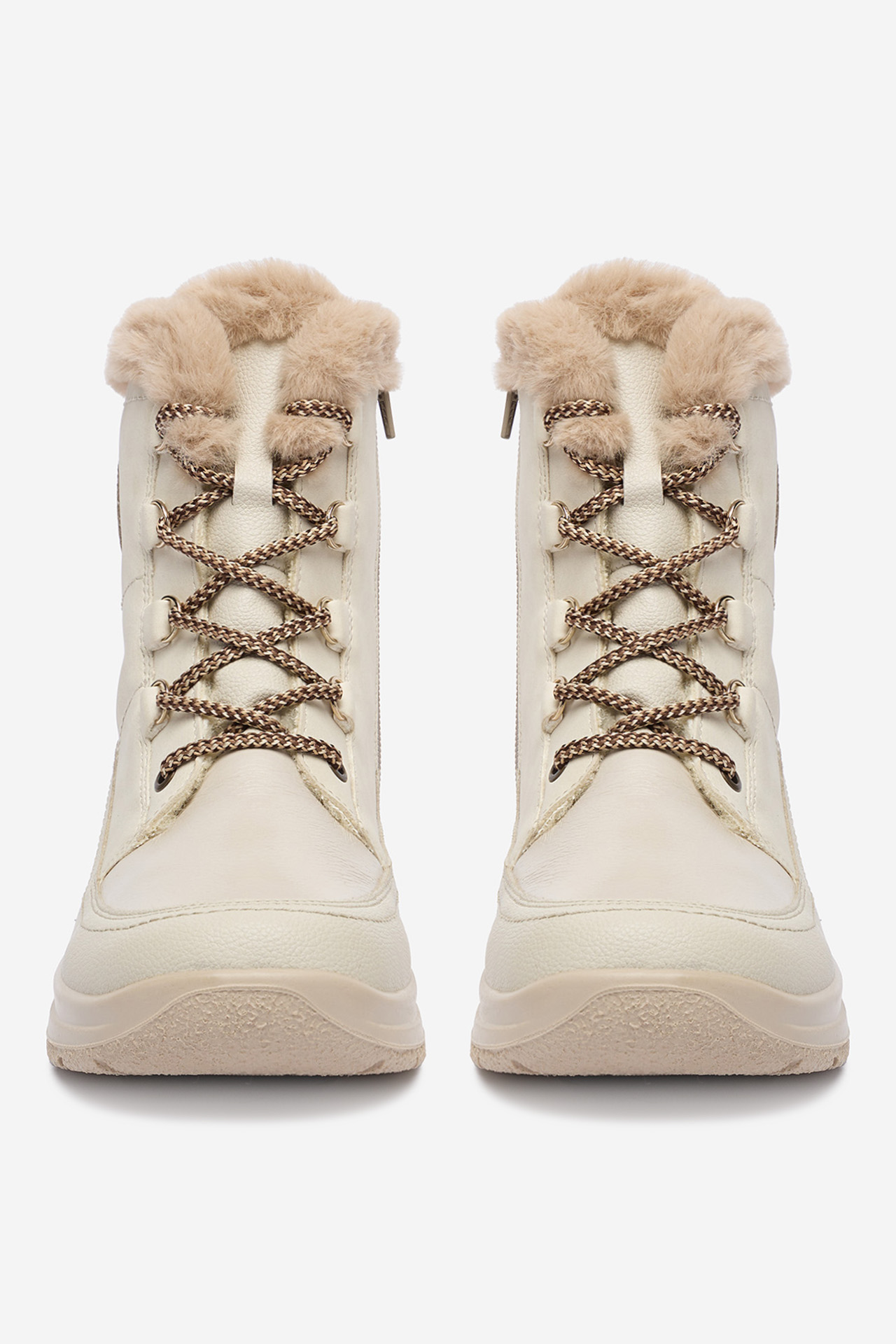 Kotníková obuv Světle béžová