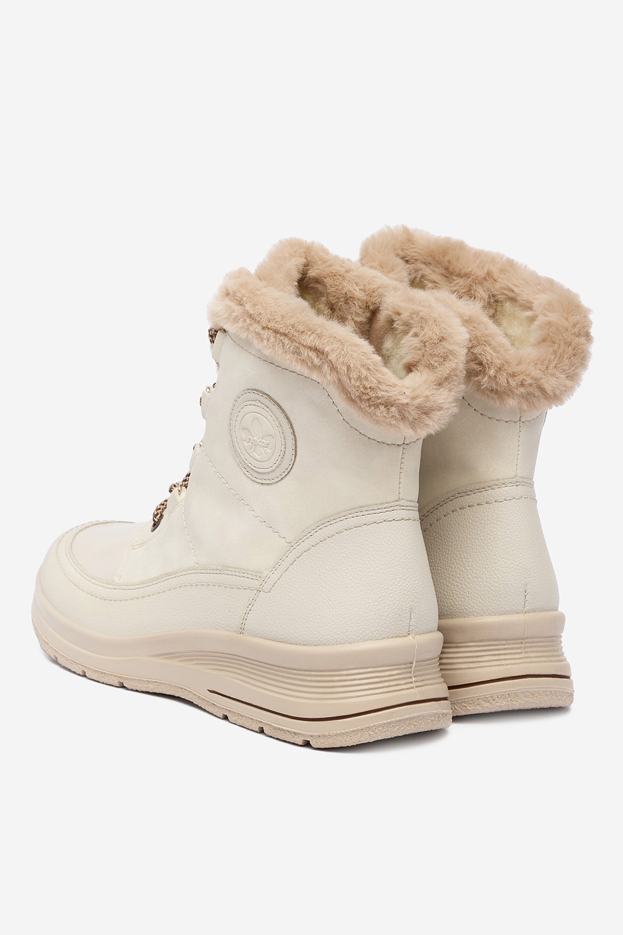 Kotníková obuv Světle béžová