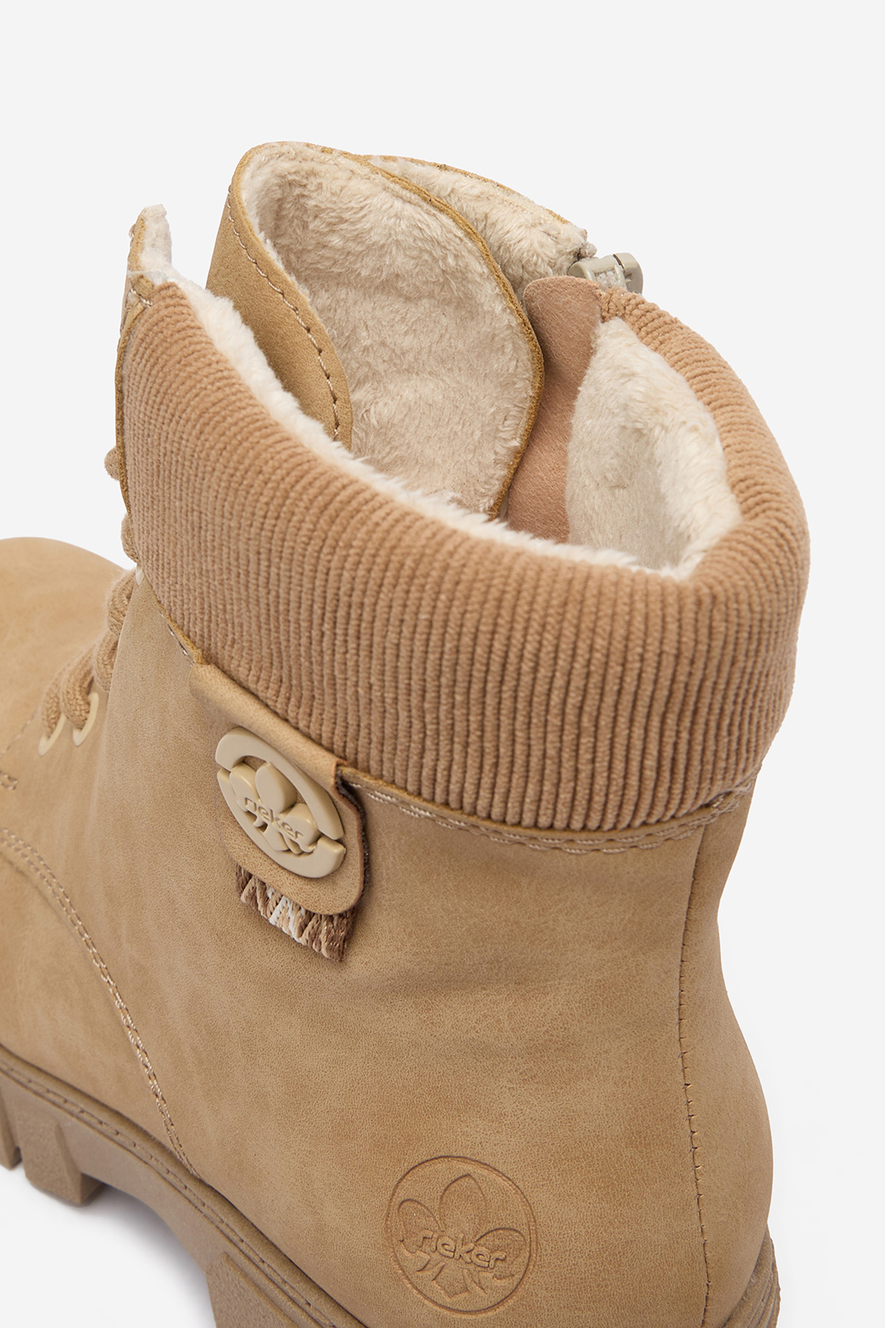 Gležnjače s vezicama Bež