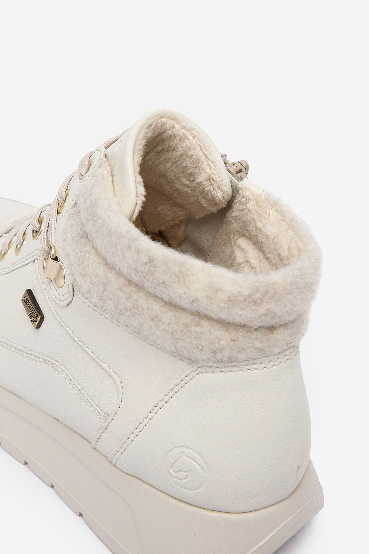 Kotníková obuv Bílá