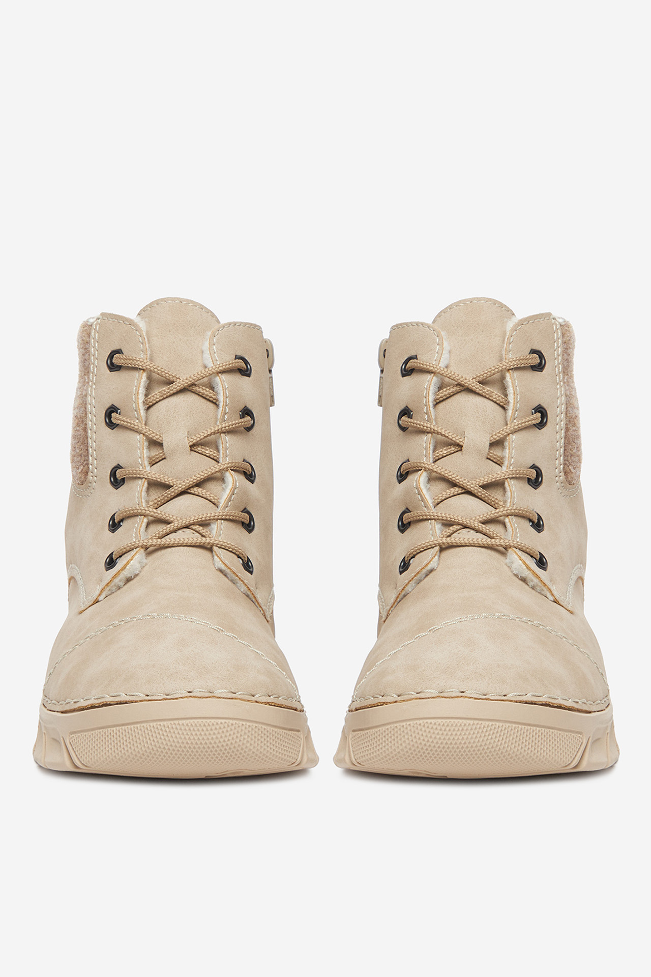 Kotníková obuv Světle béžová