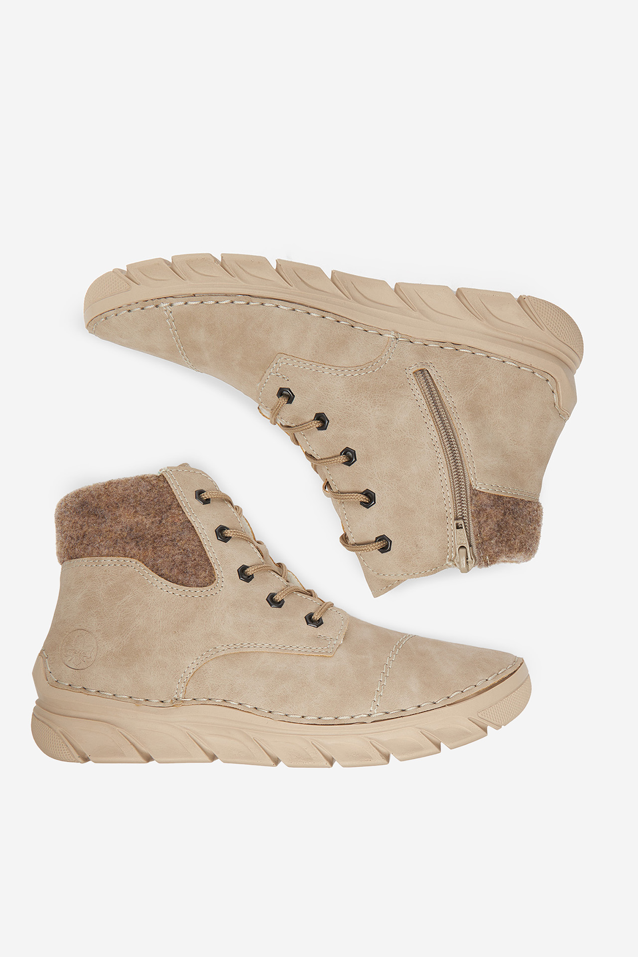 Kotníková obuv Světle béžová