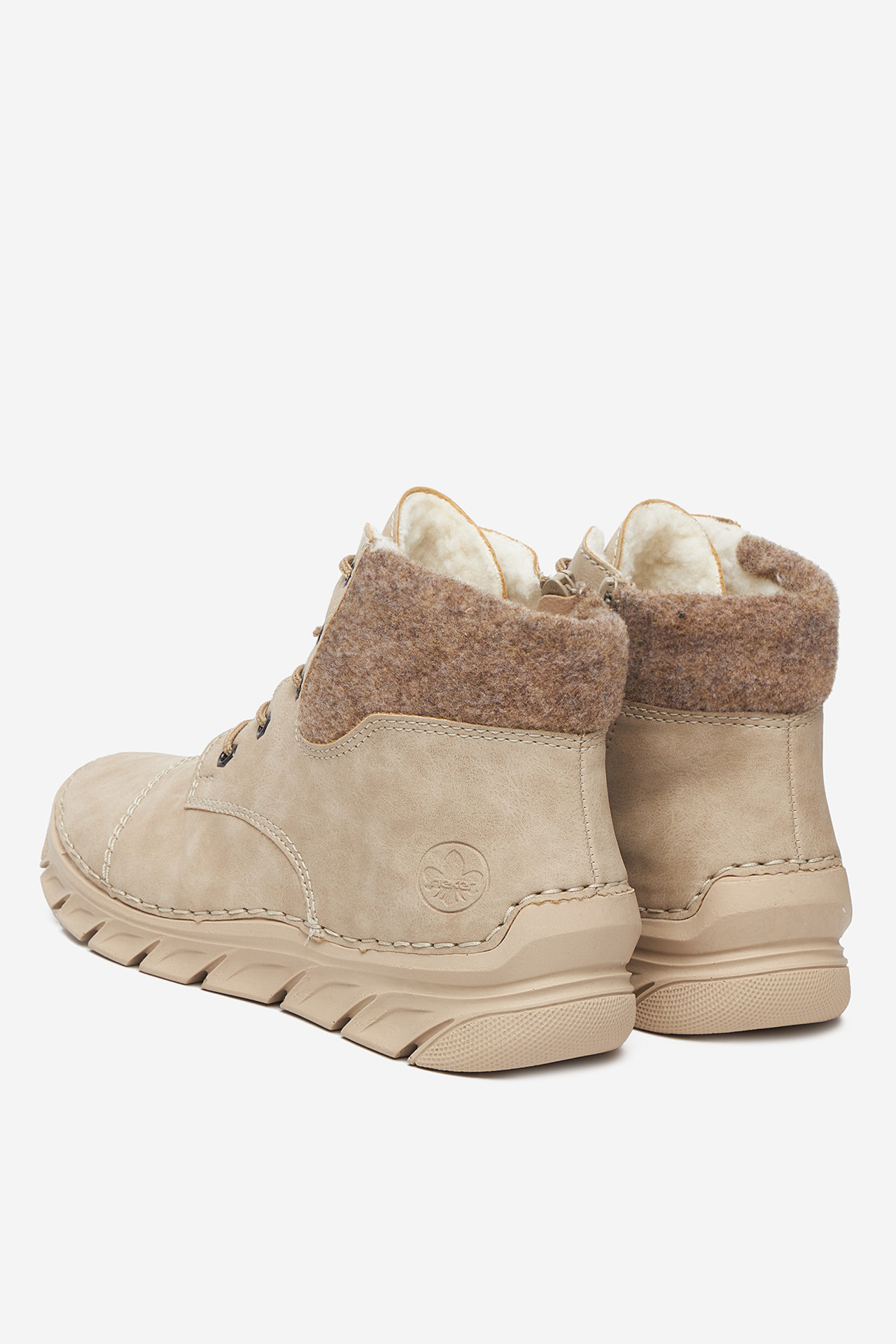 Kotníková obuv Světle béžová