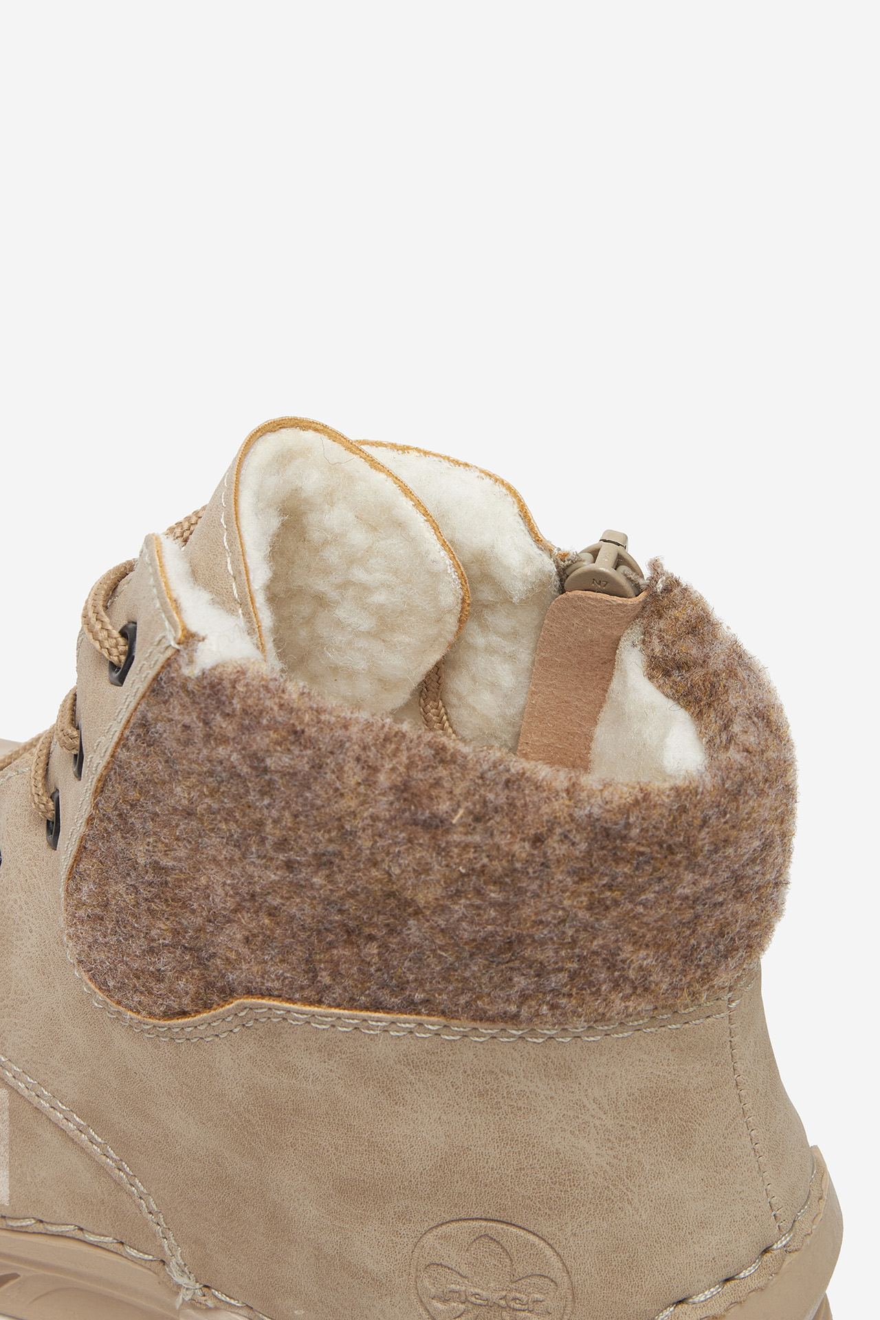 Kotníková obuv Světle béžová