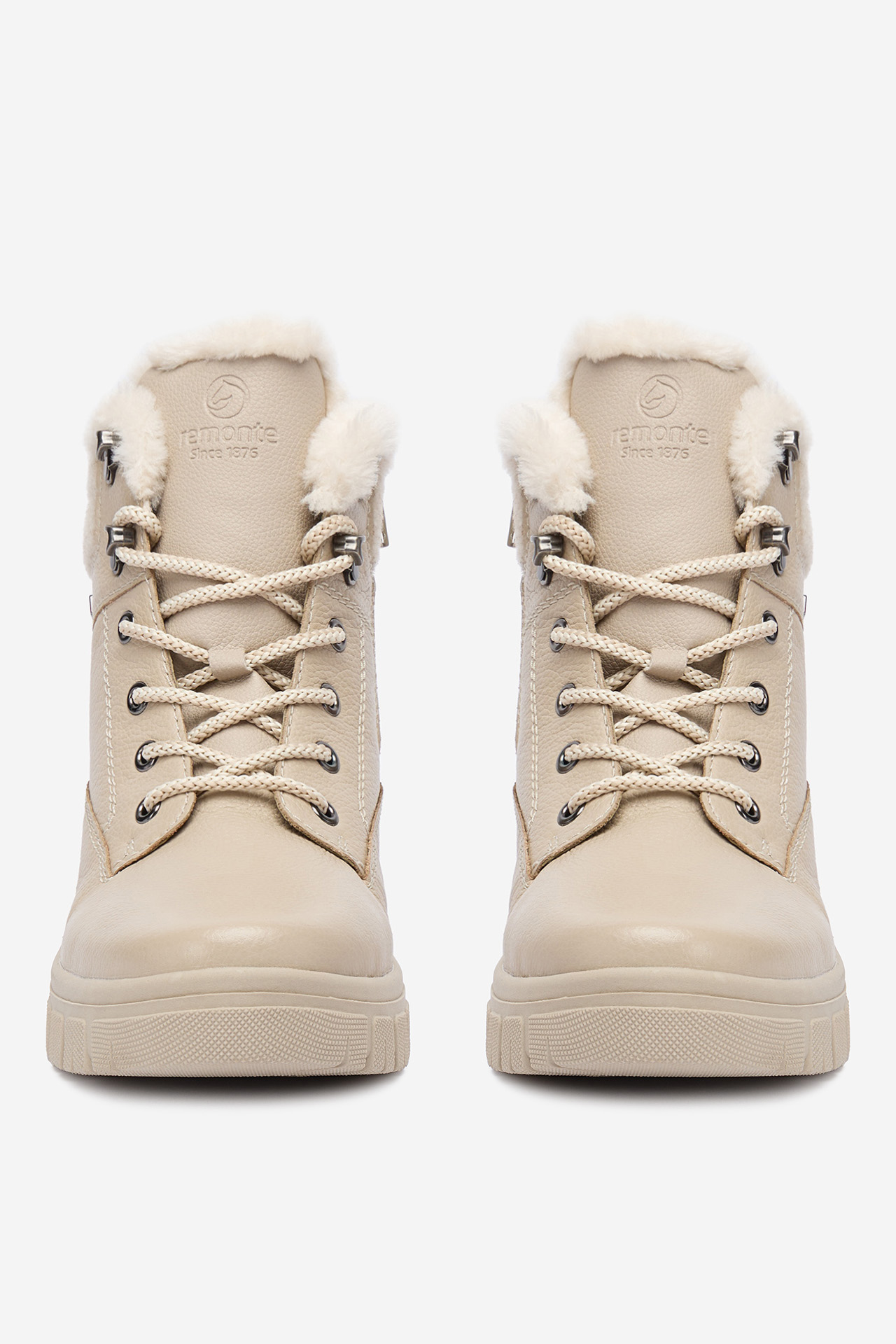 Kotníková obuv Světle béžová