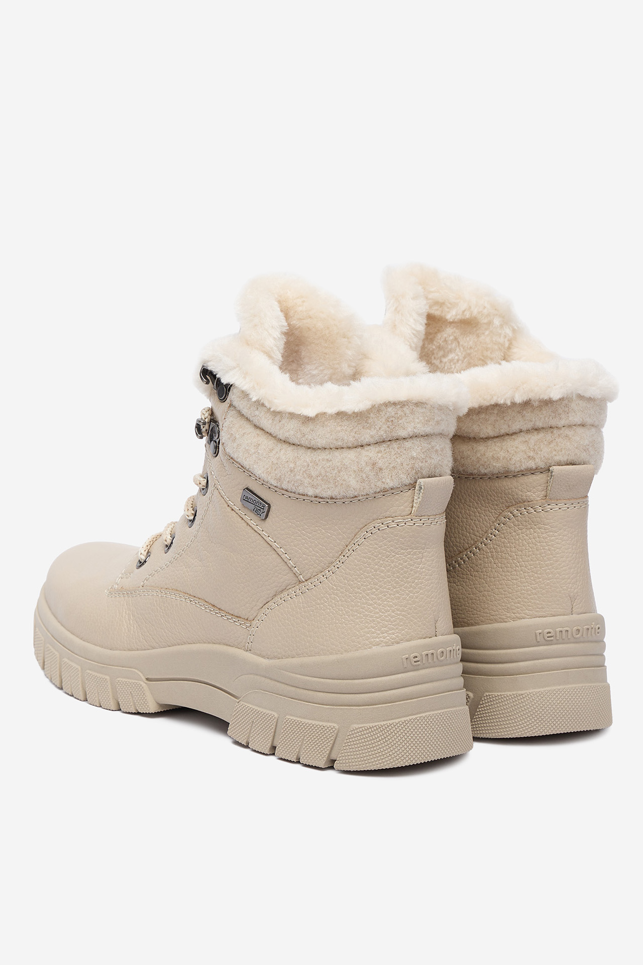 Kotníková obuv Světle béžová