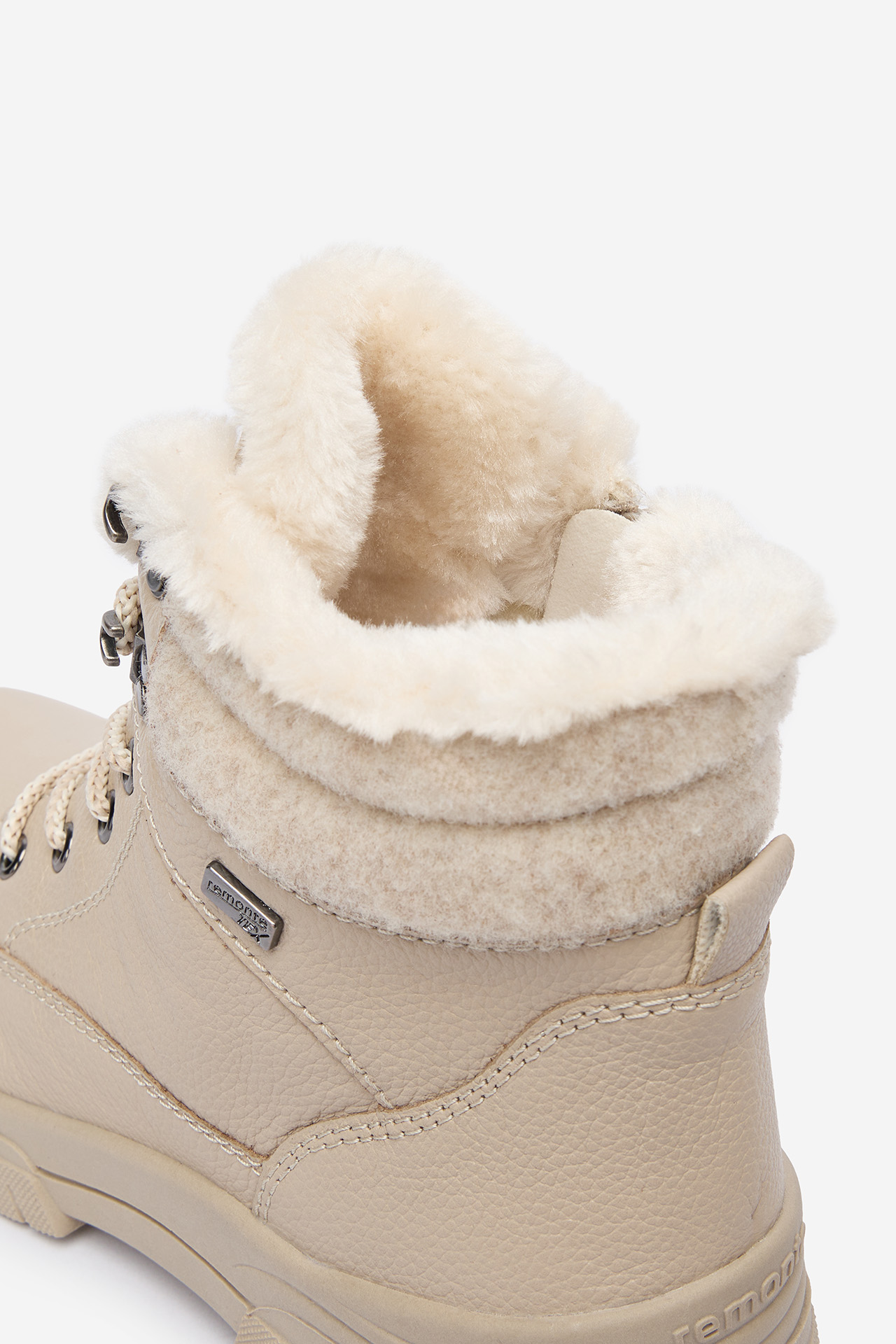 Kotníková obuv Světle béžová