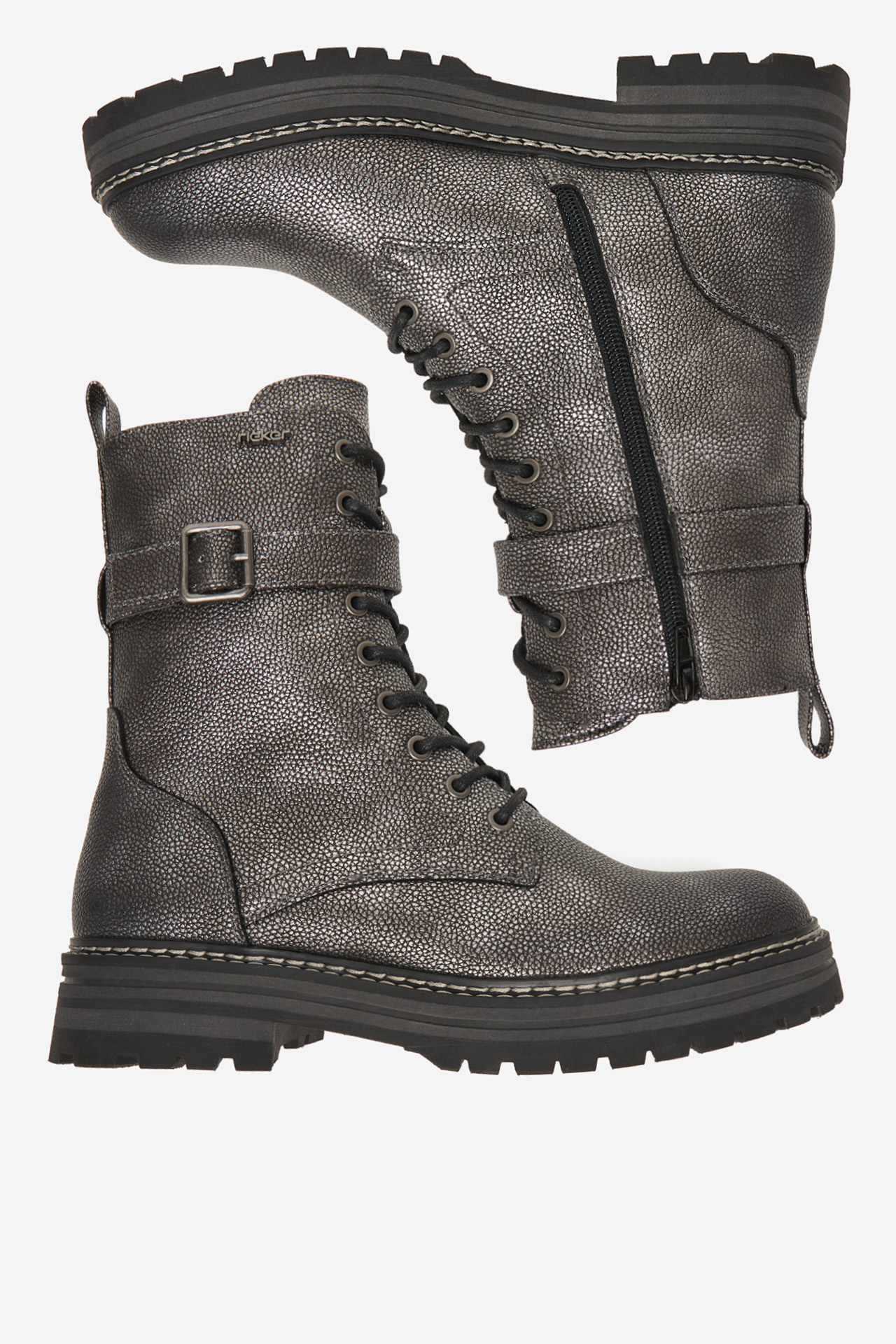 Šnurovacie topánky Šedá