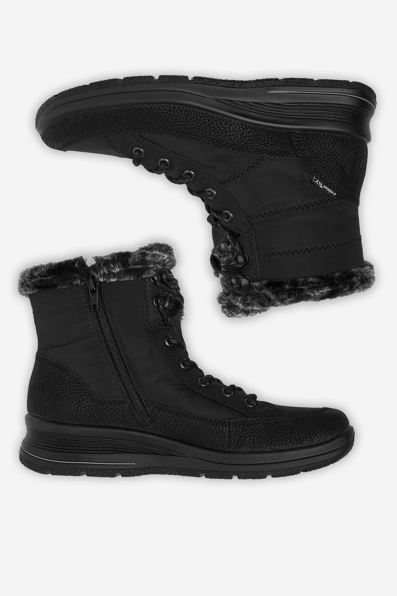 Šnurovacie topánky Čierna