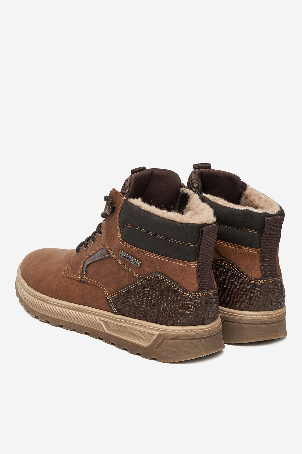 Šnurovacie topánky Hnedá