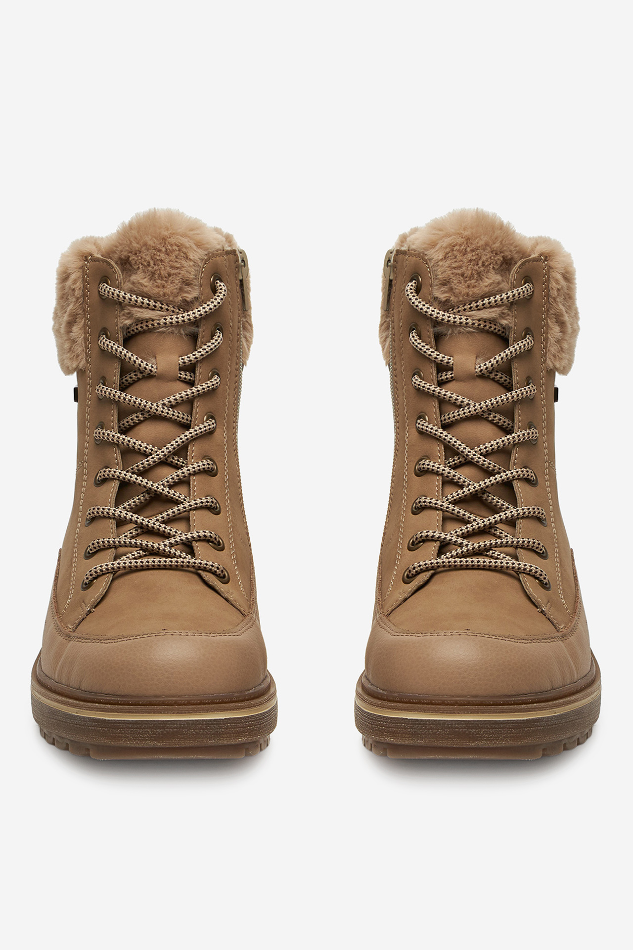 Šnurovacie topánky Béžová