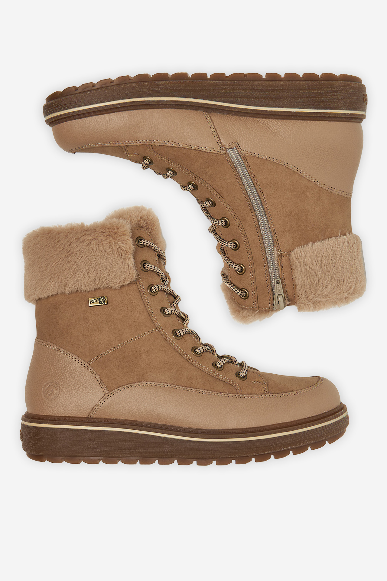 Šnurovacie topánky Béžová