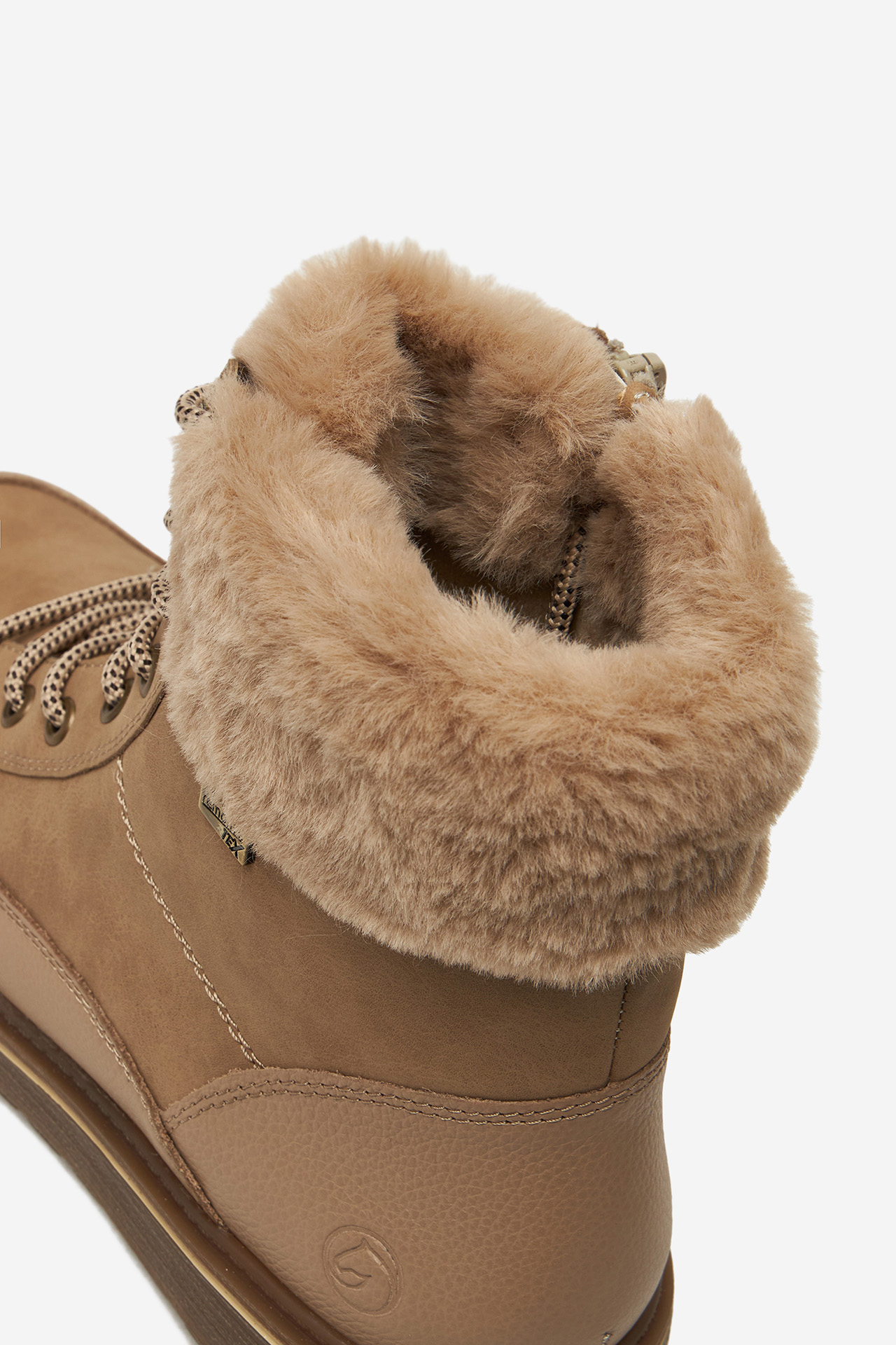 Šnurovacie topánky Béžová