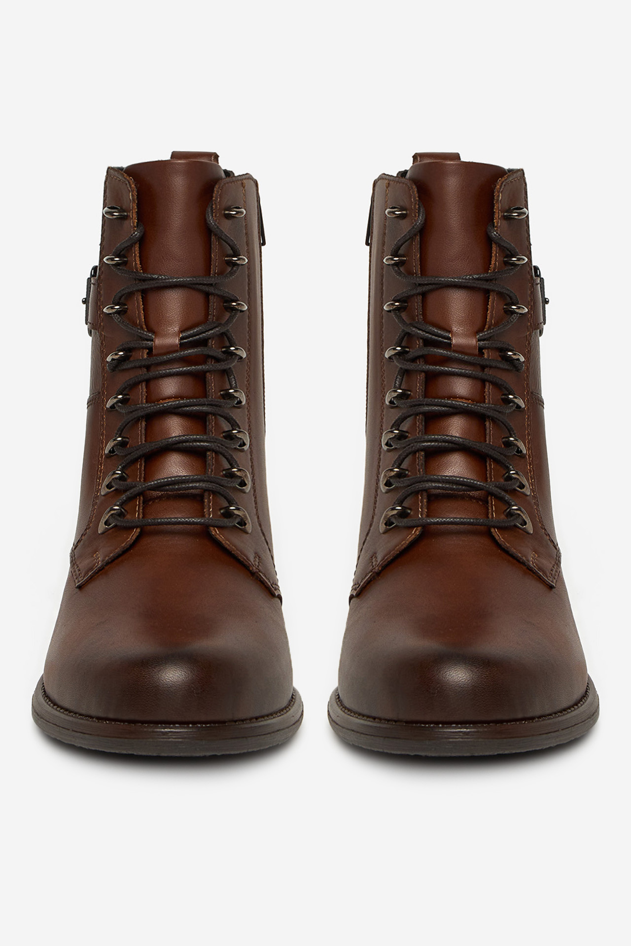 Šnurovacie topánky Hnedá