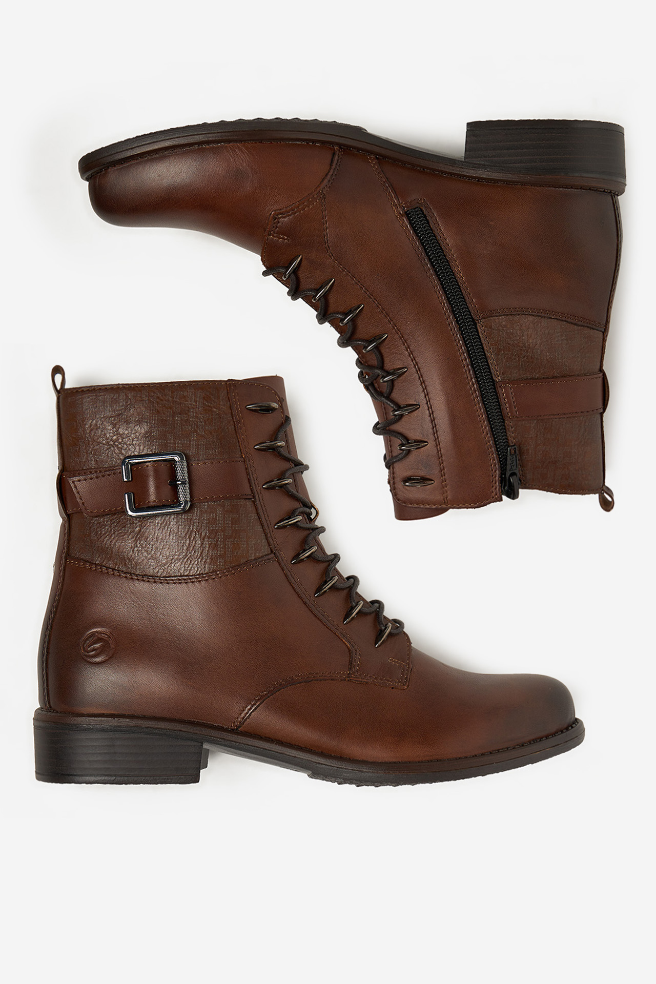 Šnurovacie topánky Hnedá