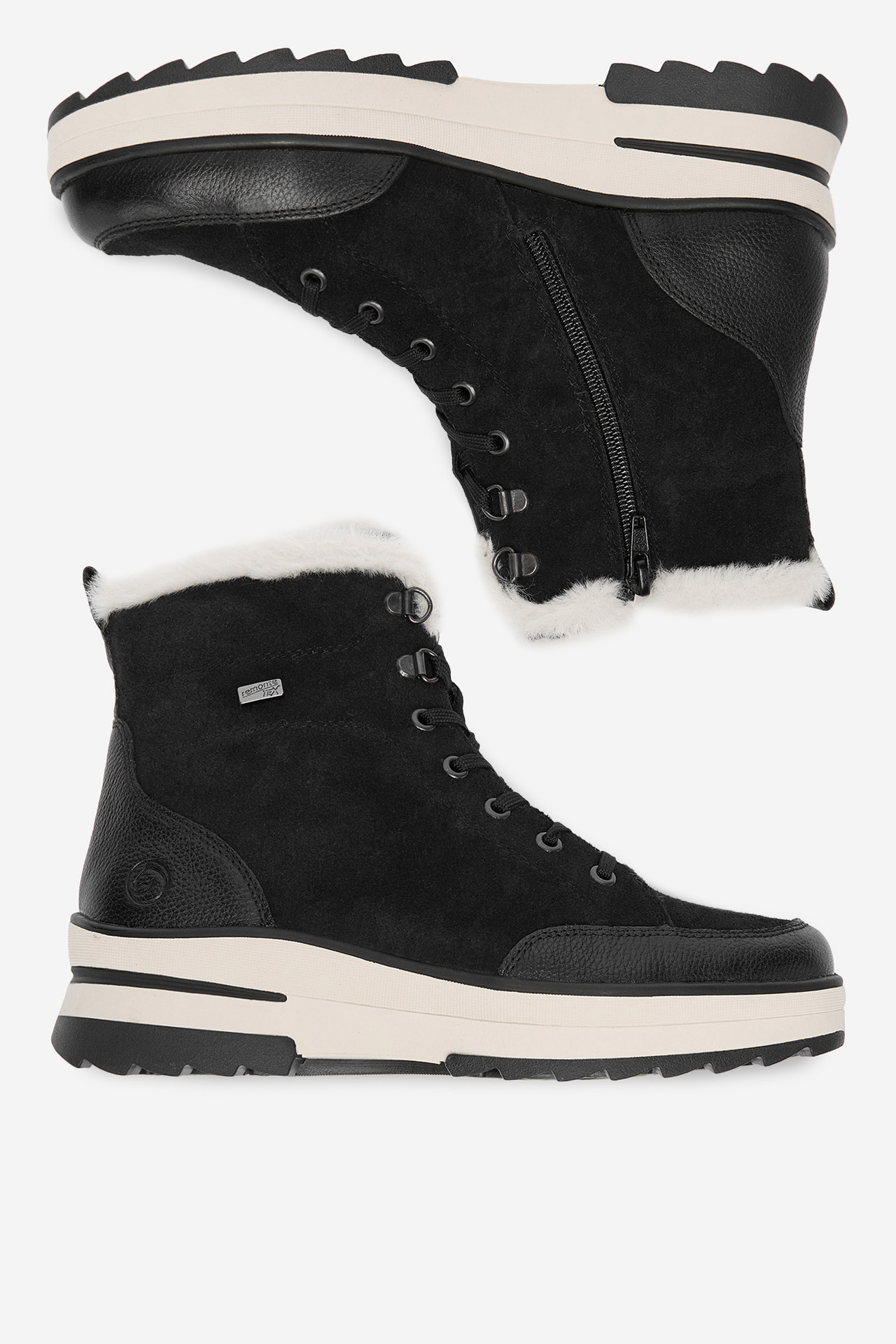 Šnurovacie topánky Čierna